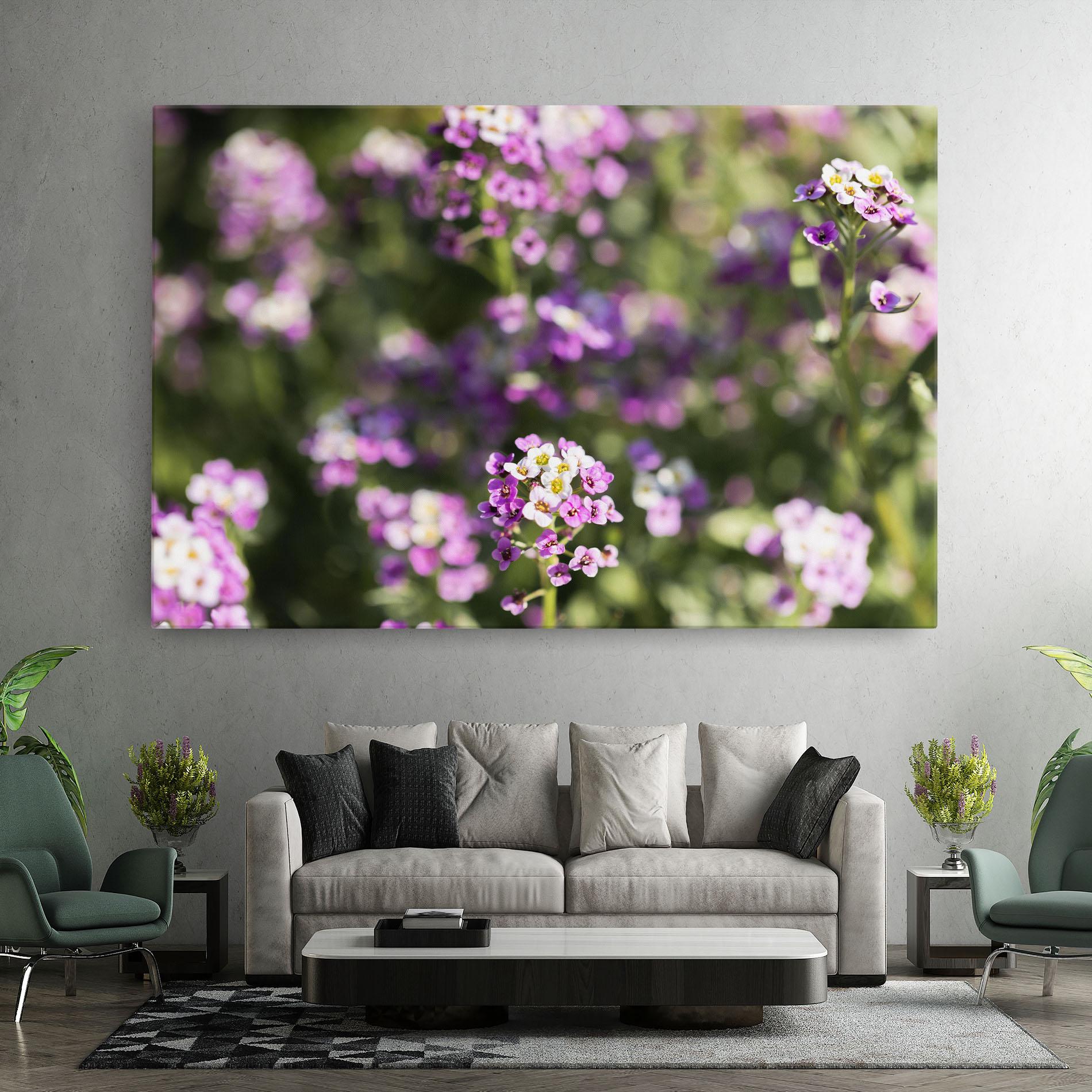 Leinwandbild Wild Purple Field mockup 7