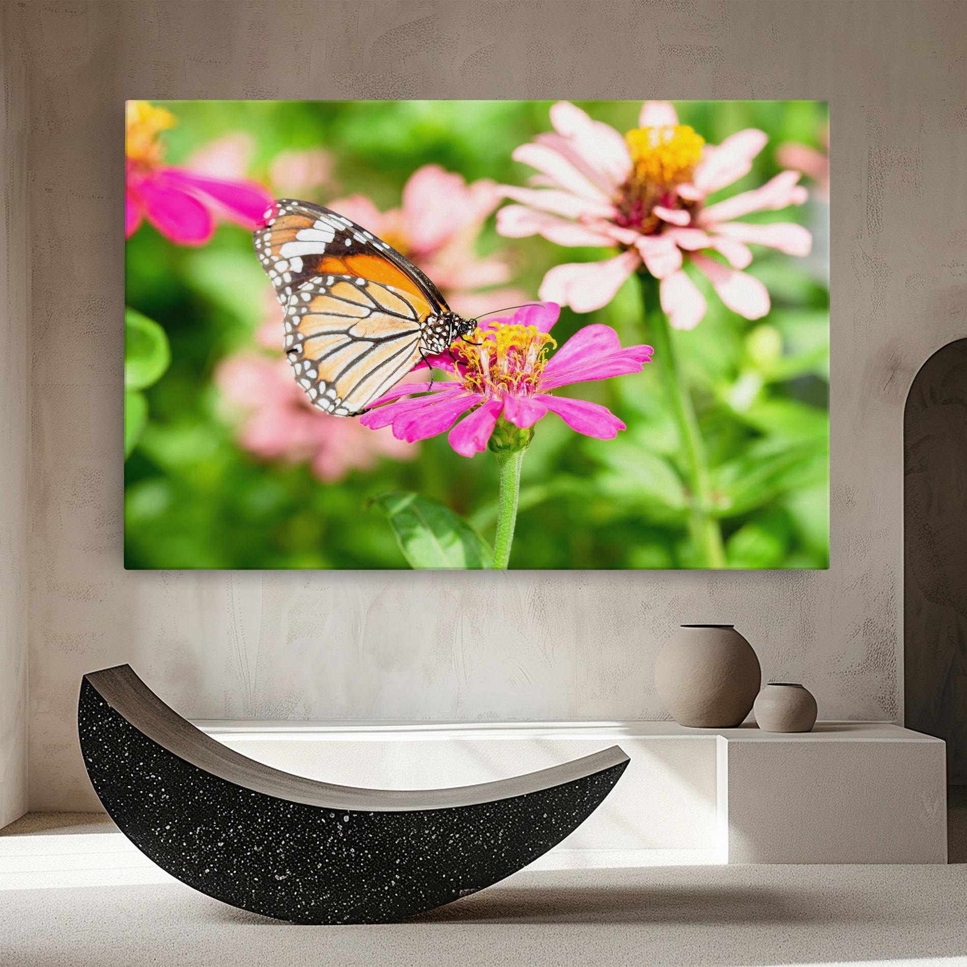 Leinwandbild Daylight Butterfly mockup 8