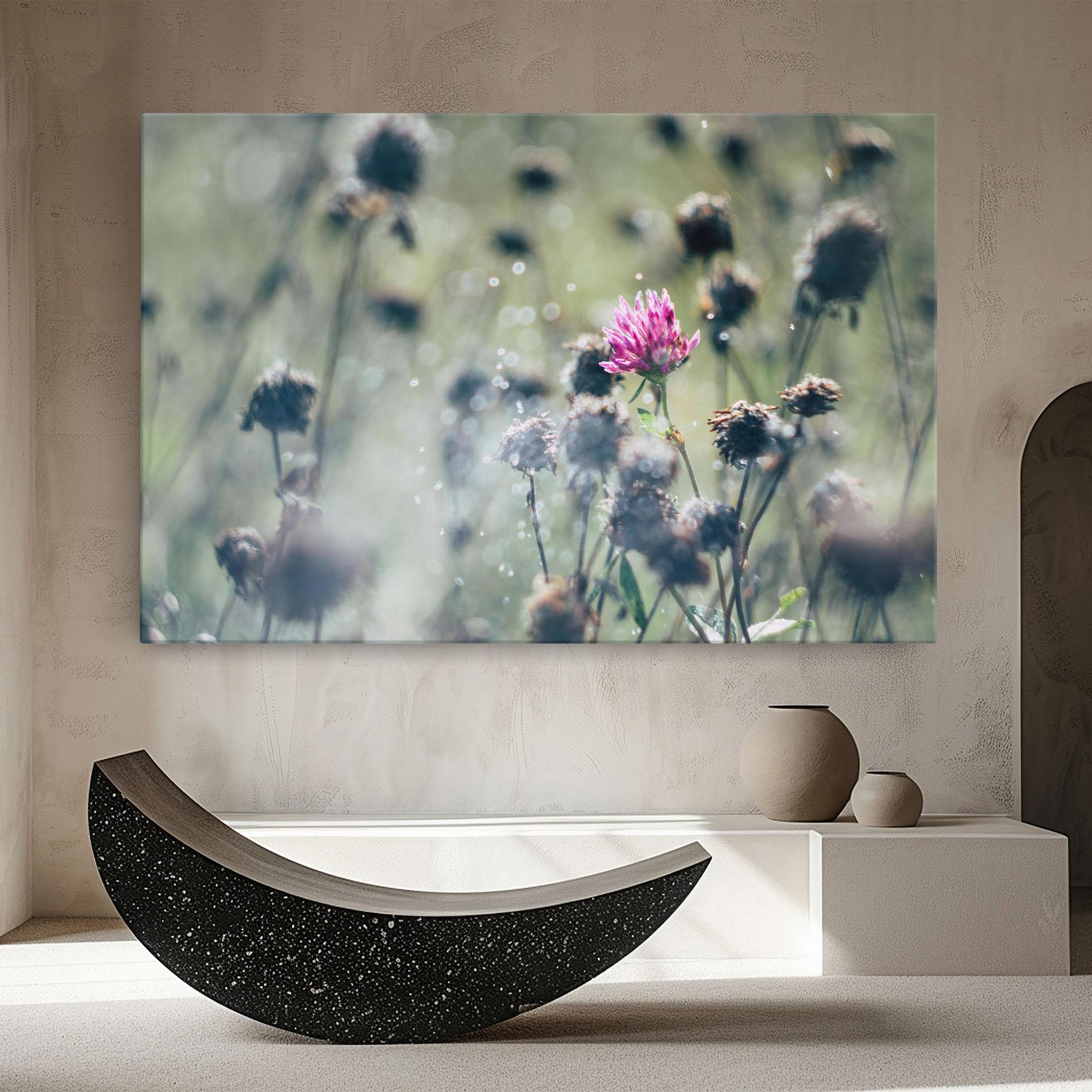 Leinwandbild Dreamy Purple Flower mockup 8