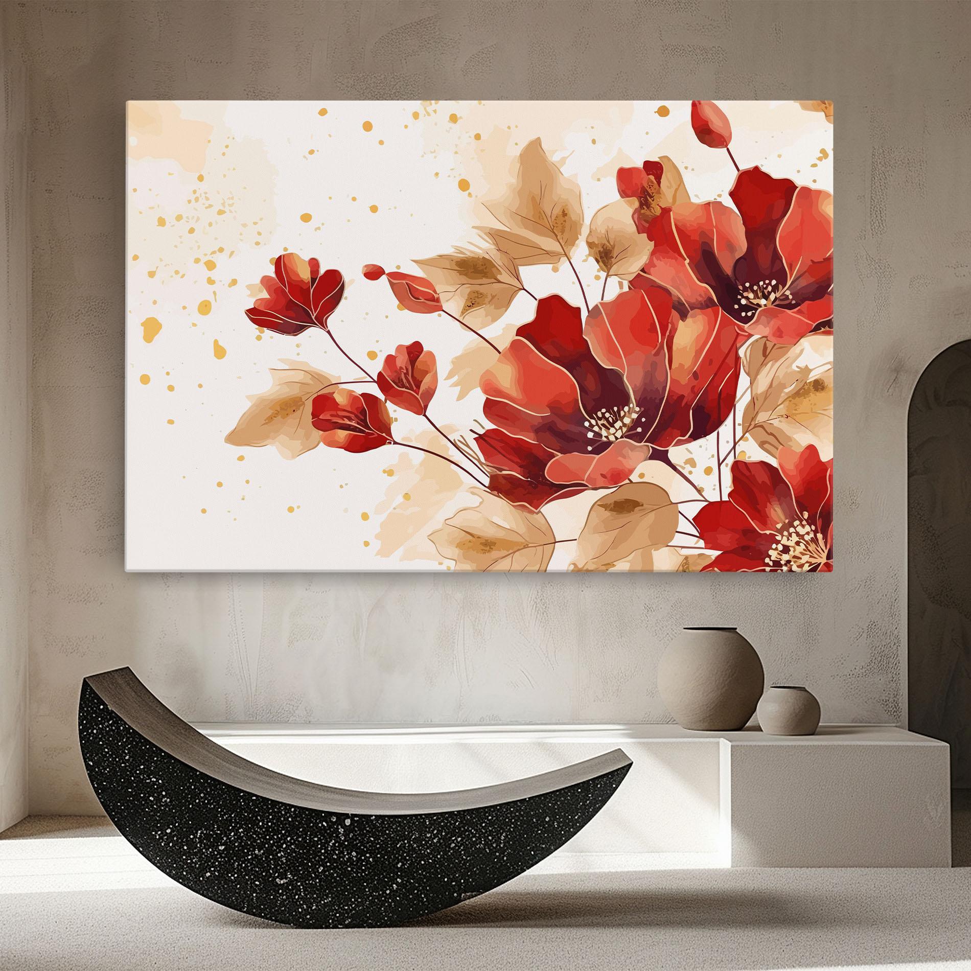 Leinwandbild Red Wild Gold mockup 8