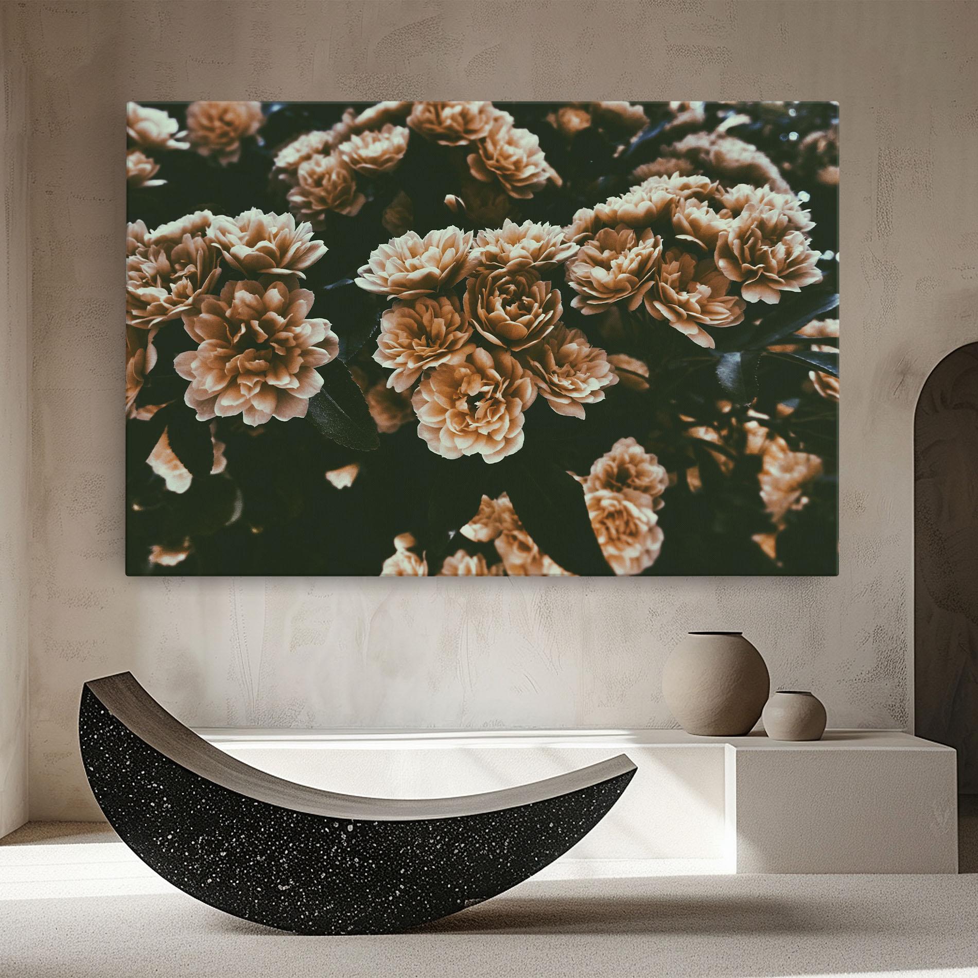 Leinwandbild Wild Cream Flower mockup 8