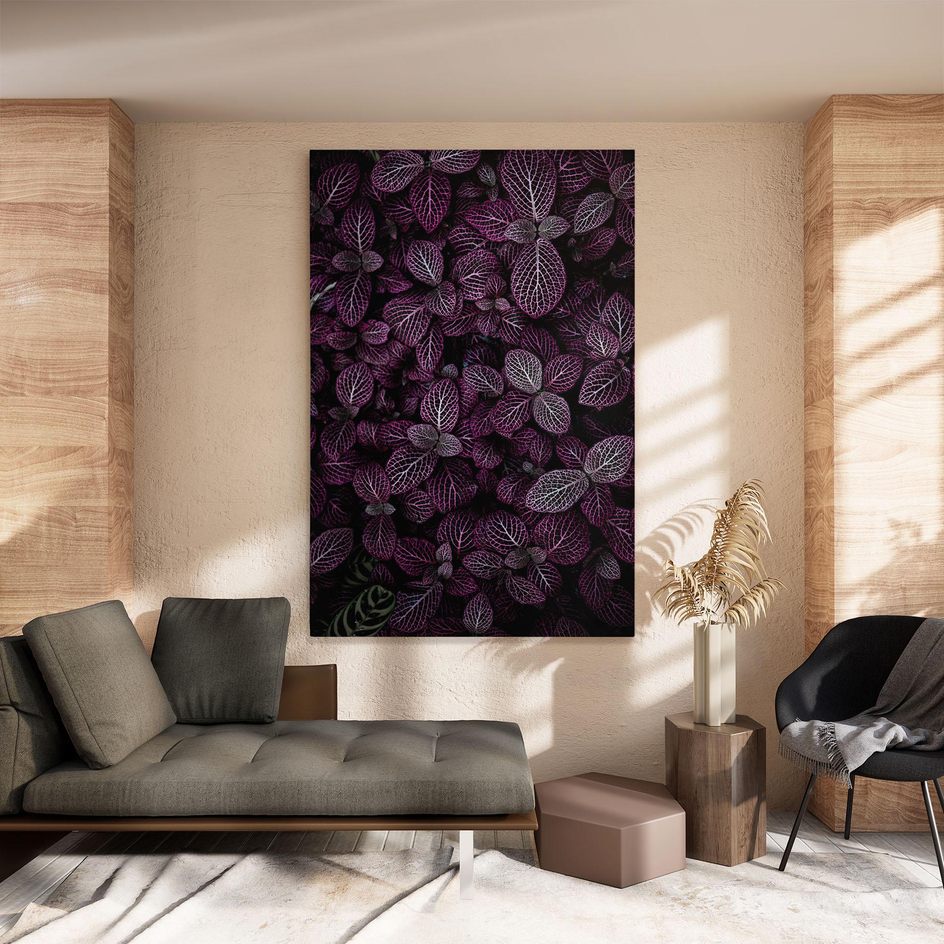 Leinwandbild Purple Leaves mockup 8