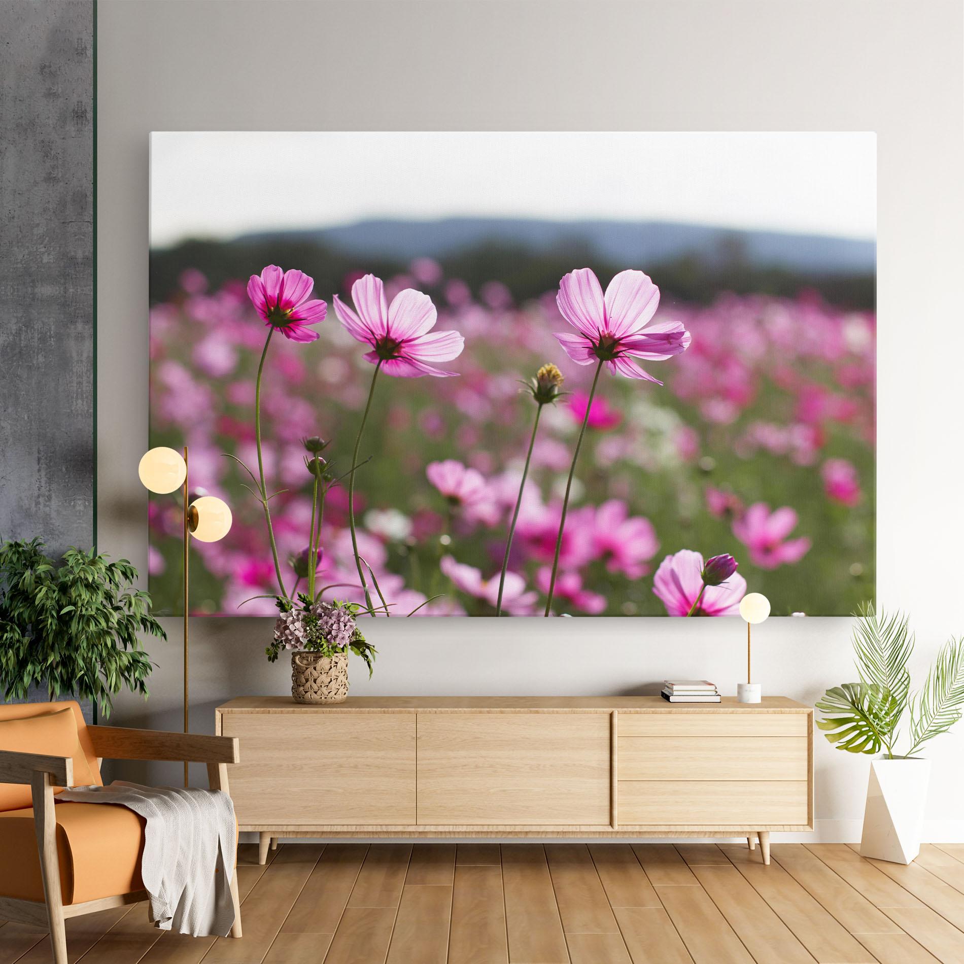 Leinwandbild Cosmos Flower mockup 9