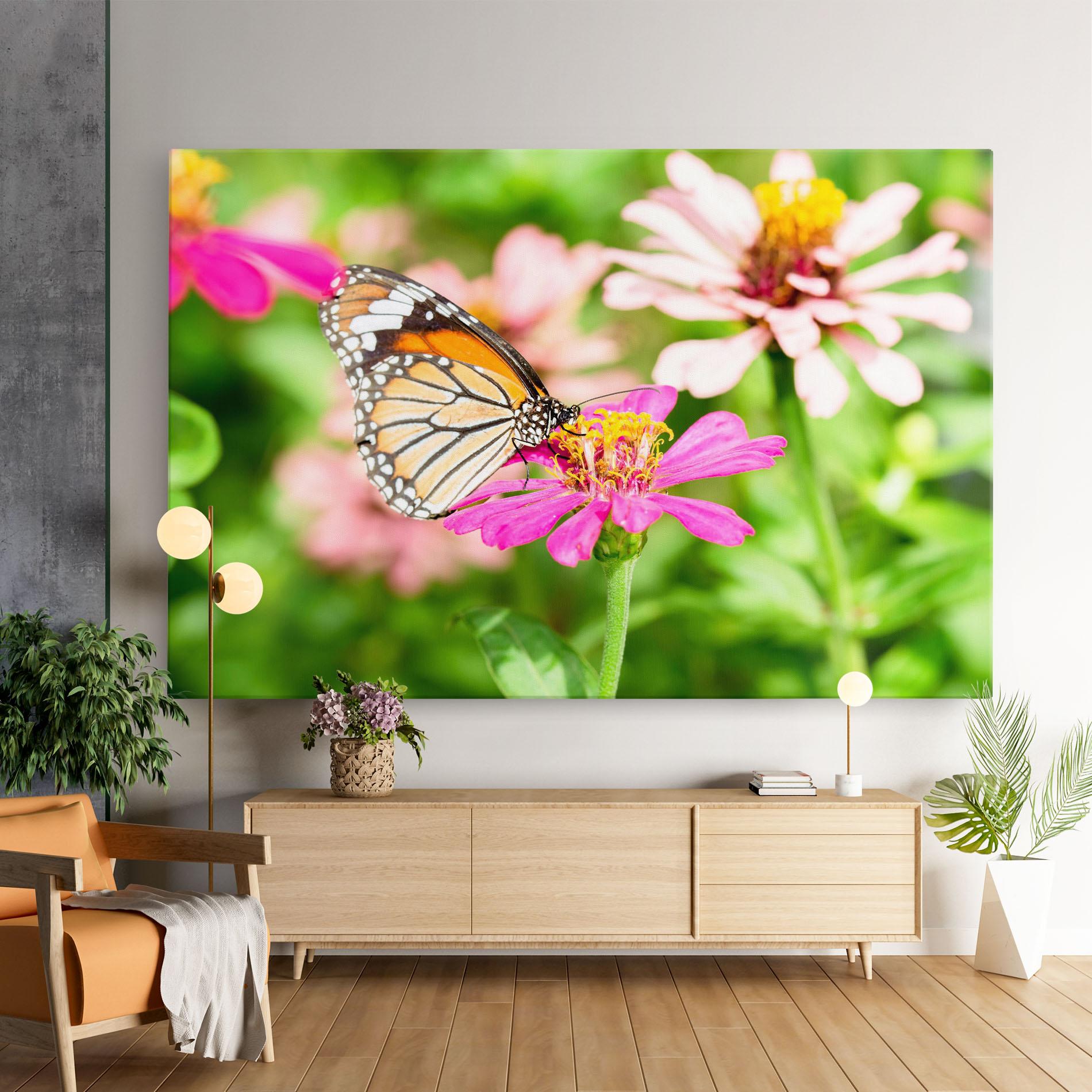Leinwandbild Daylight Butterfly mockup 9