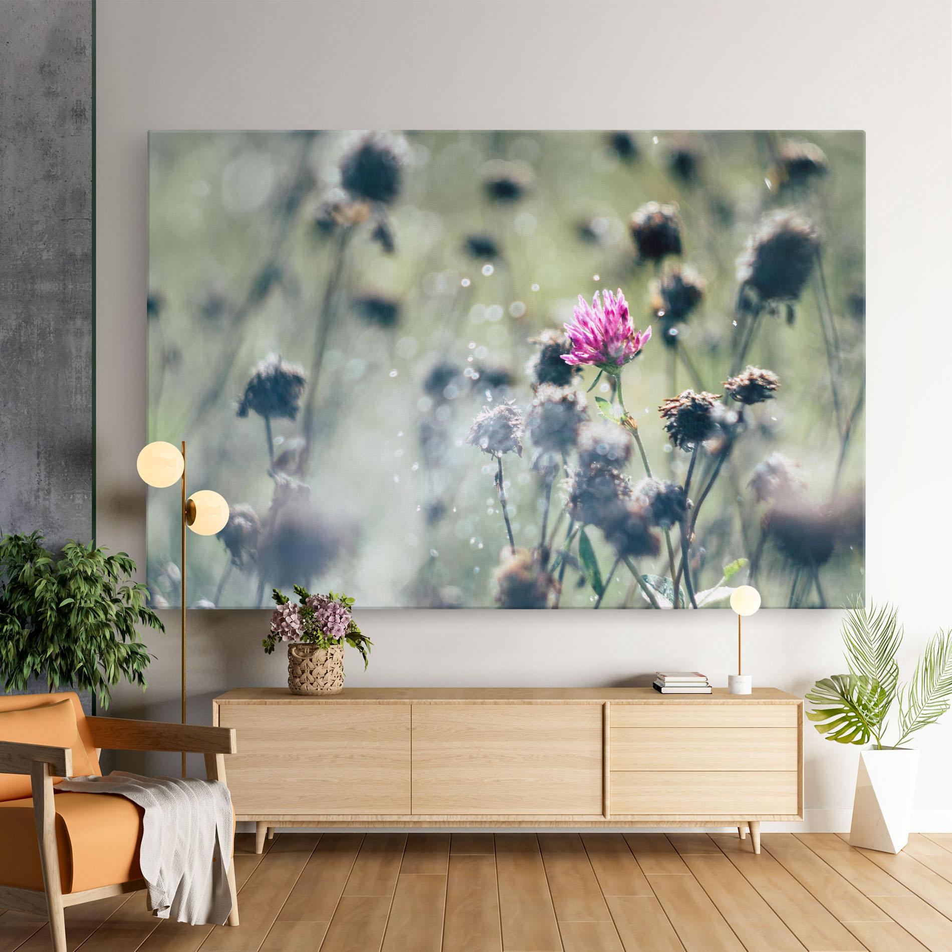 Leinwandbild Dreamy Purple Flower mockup 9