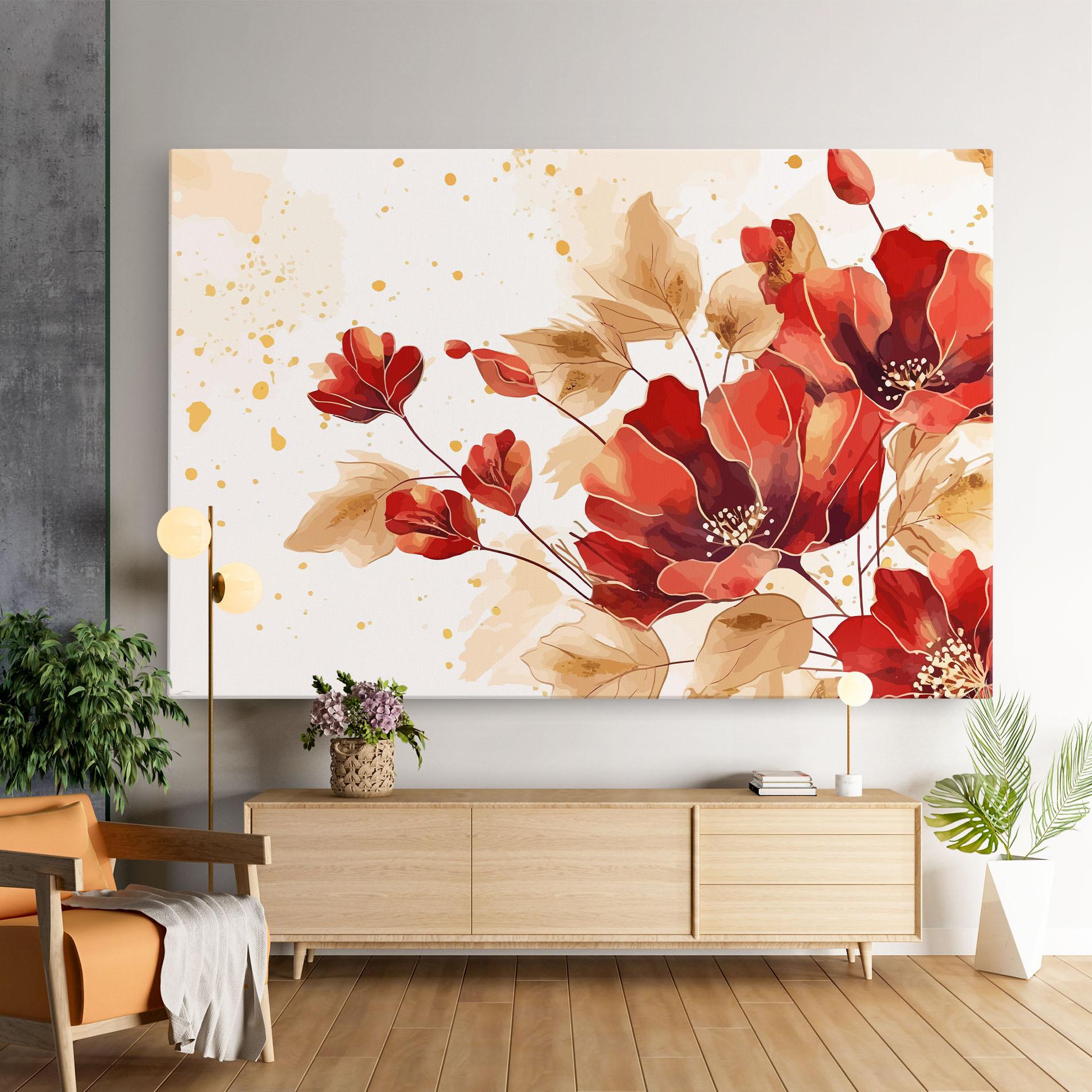Leinwandbild Red Wild Gold mockup 9
