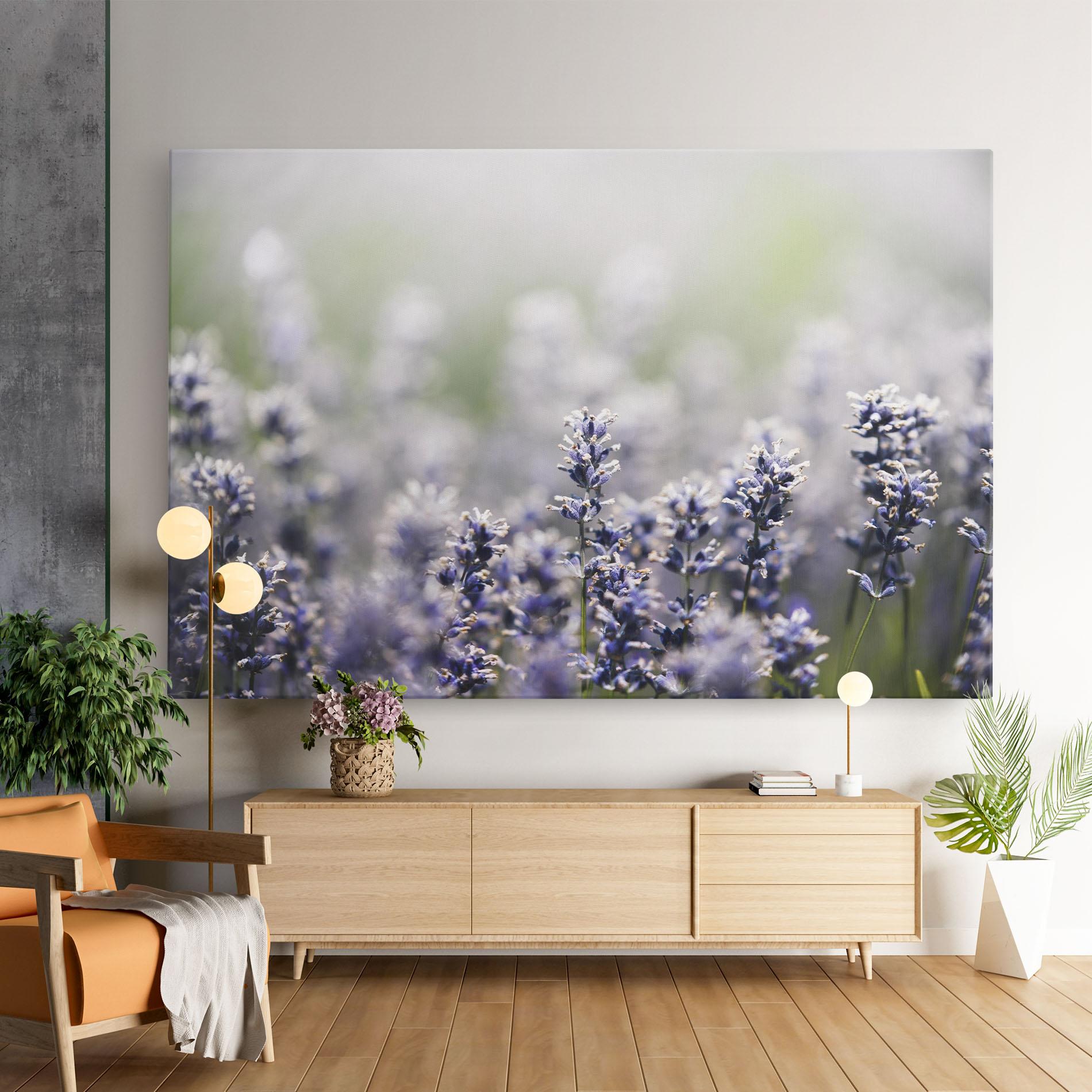 Leinwandbild White Purple Wild mockup 9