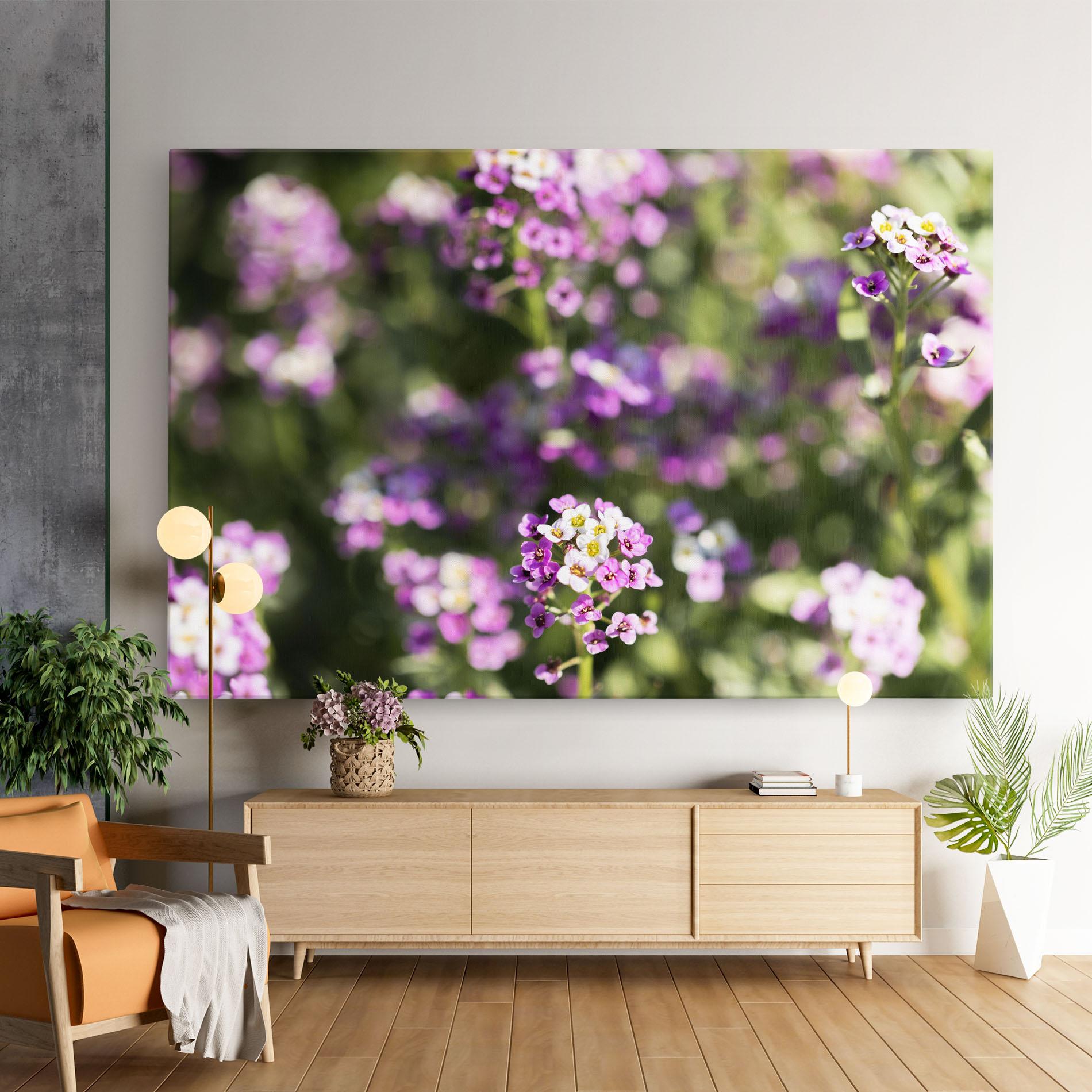 Leinwandbild Wild Purple Field mockup 9