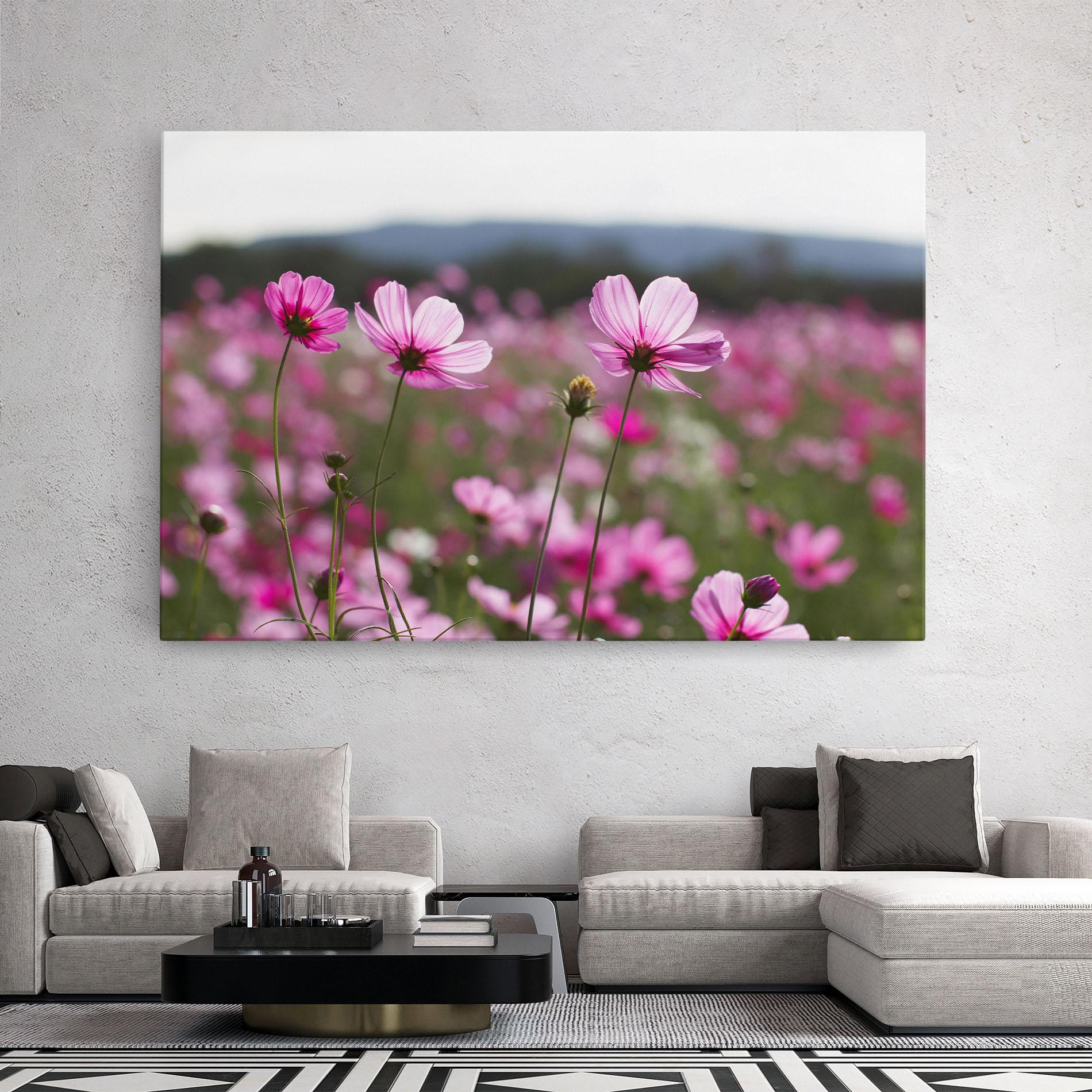 Leinwandbild Cosmos Flower mockup 2