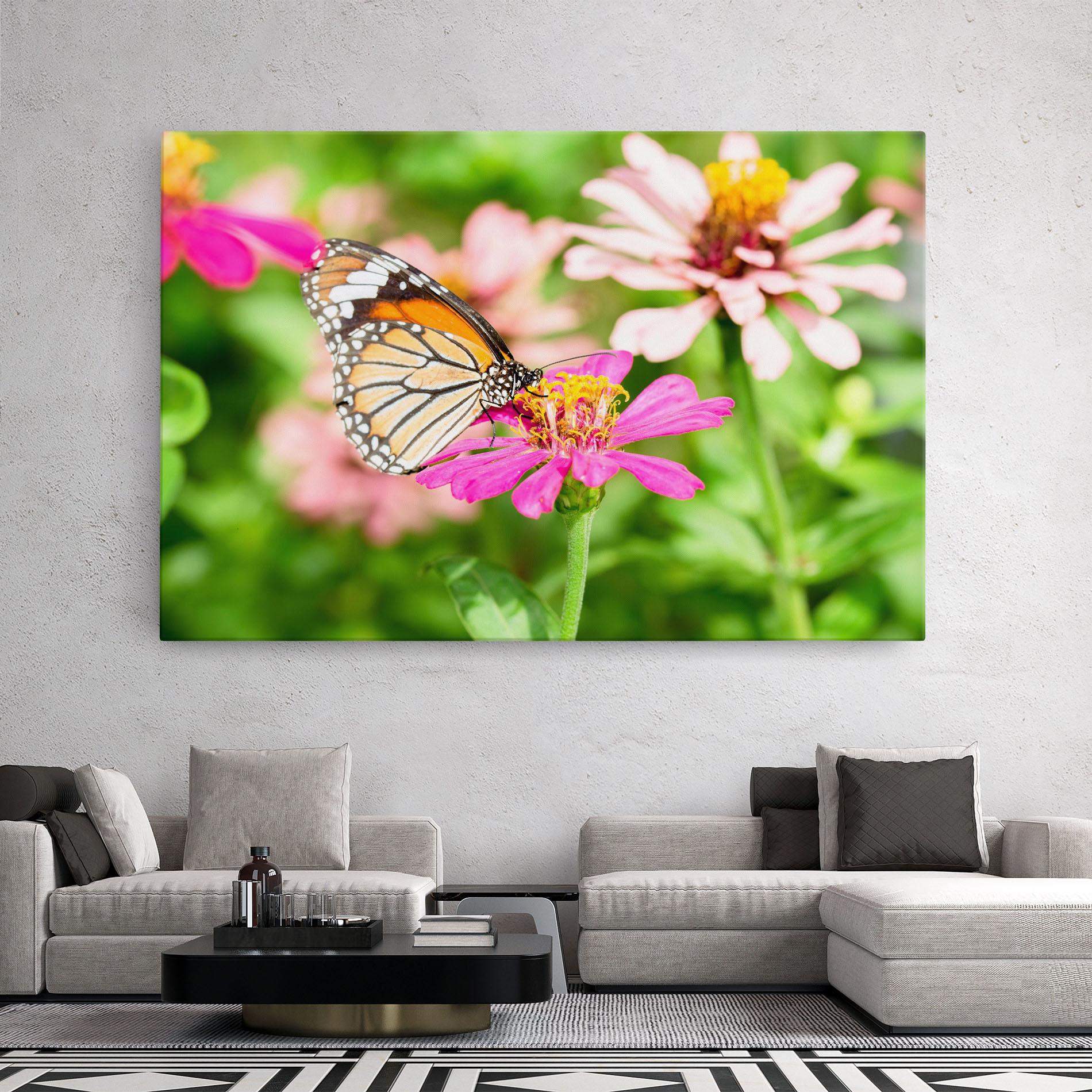 Leinwandbild Daylight Butterfly mockup 2