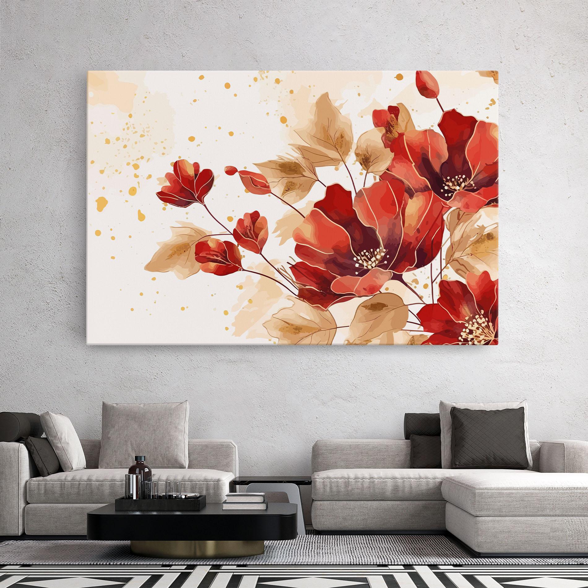Leinwandbild Red Wild Gold mockup 2
