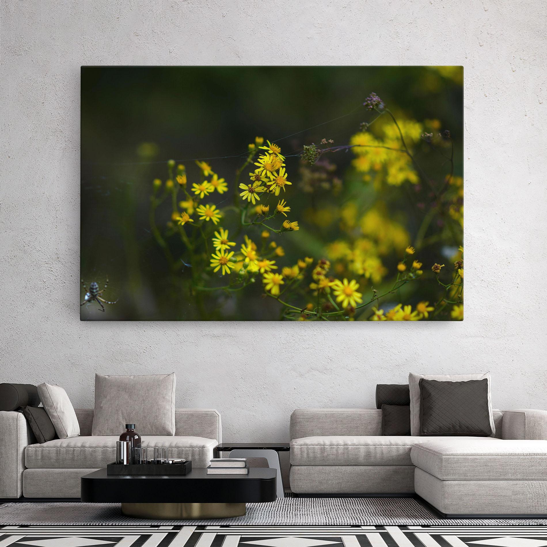 Leinwandbild Small Wild Flowers mockup 2