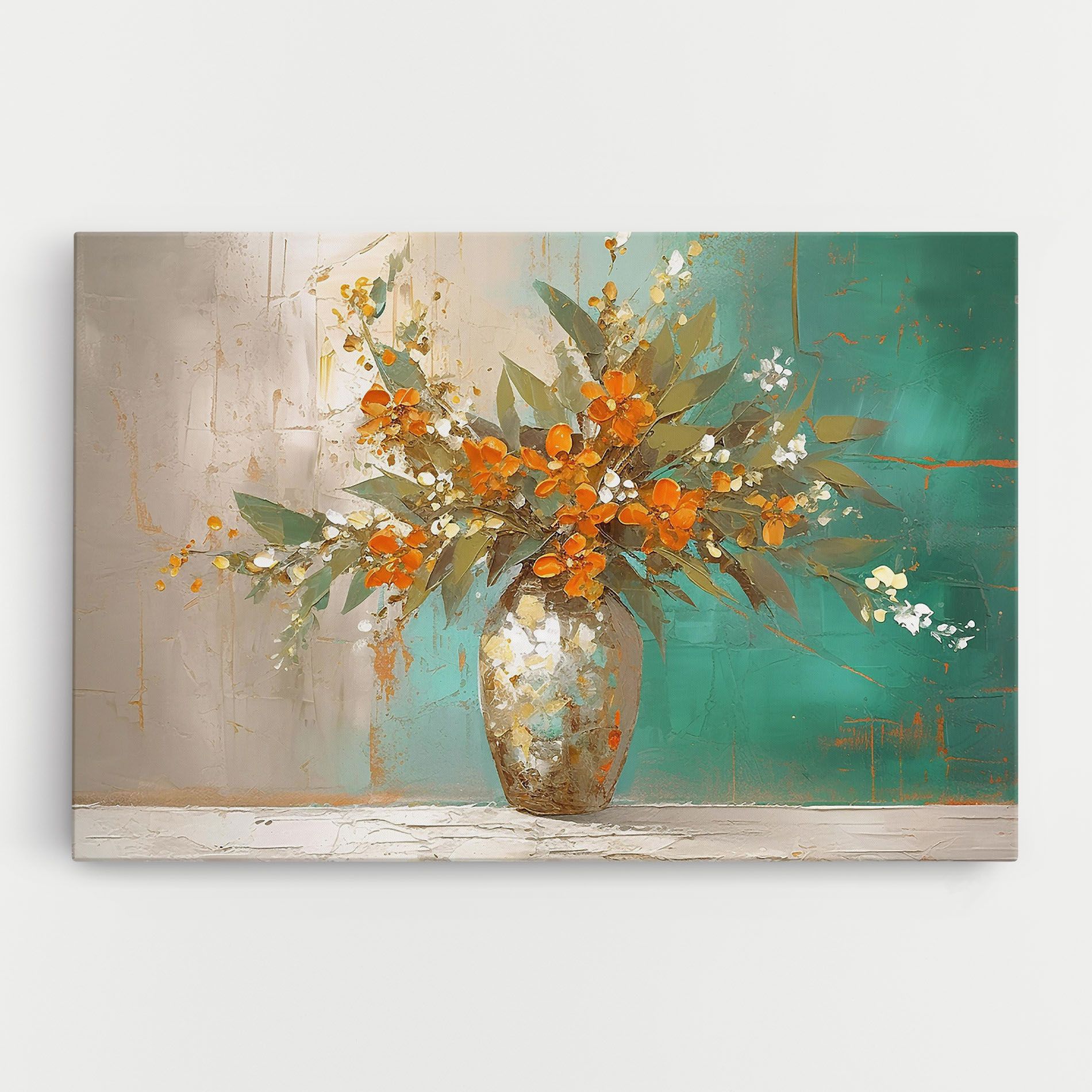 Grey Vase Orange mockup 0