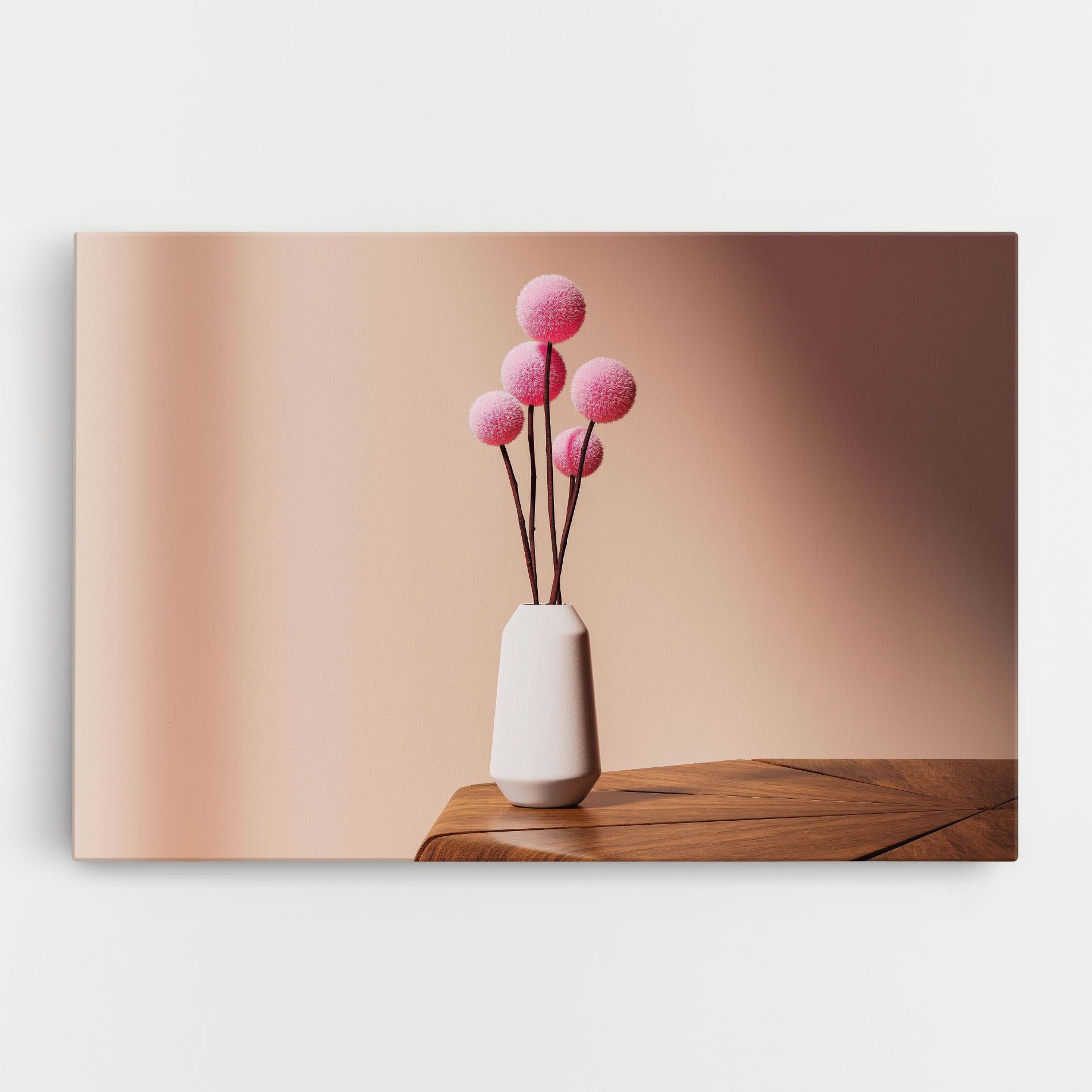 Pink Circle Vase mockup 0