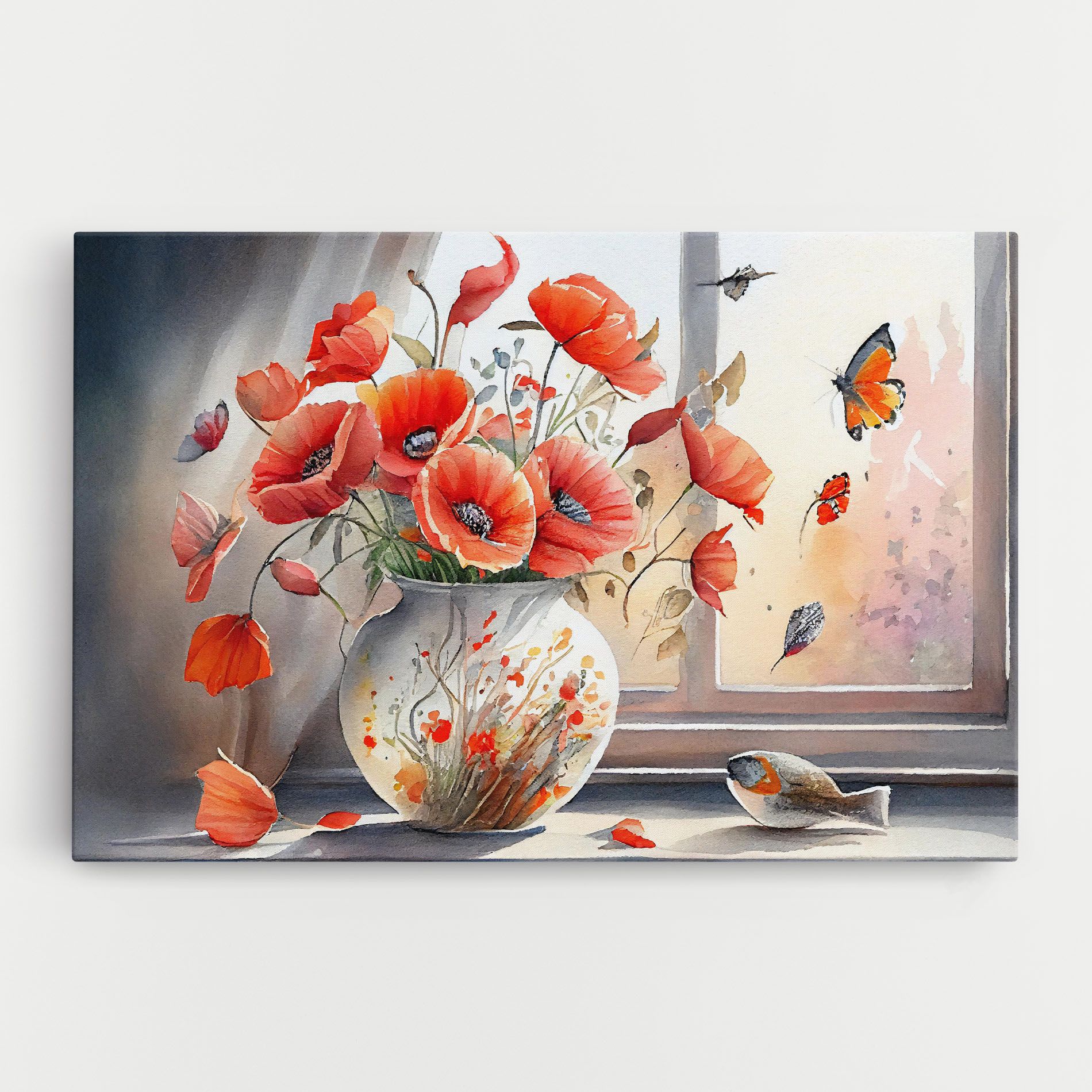 Poppies Vase mockup 0