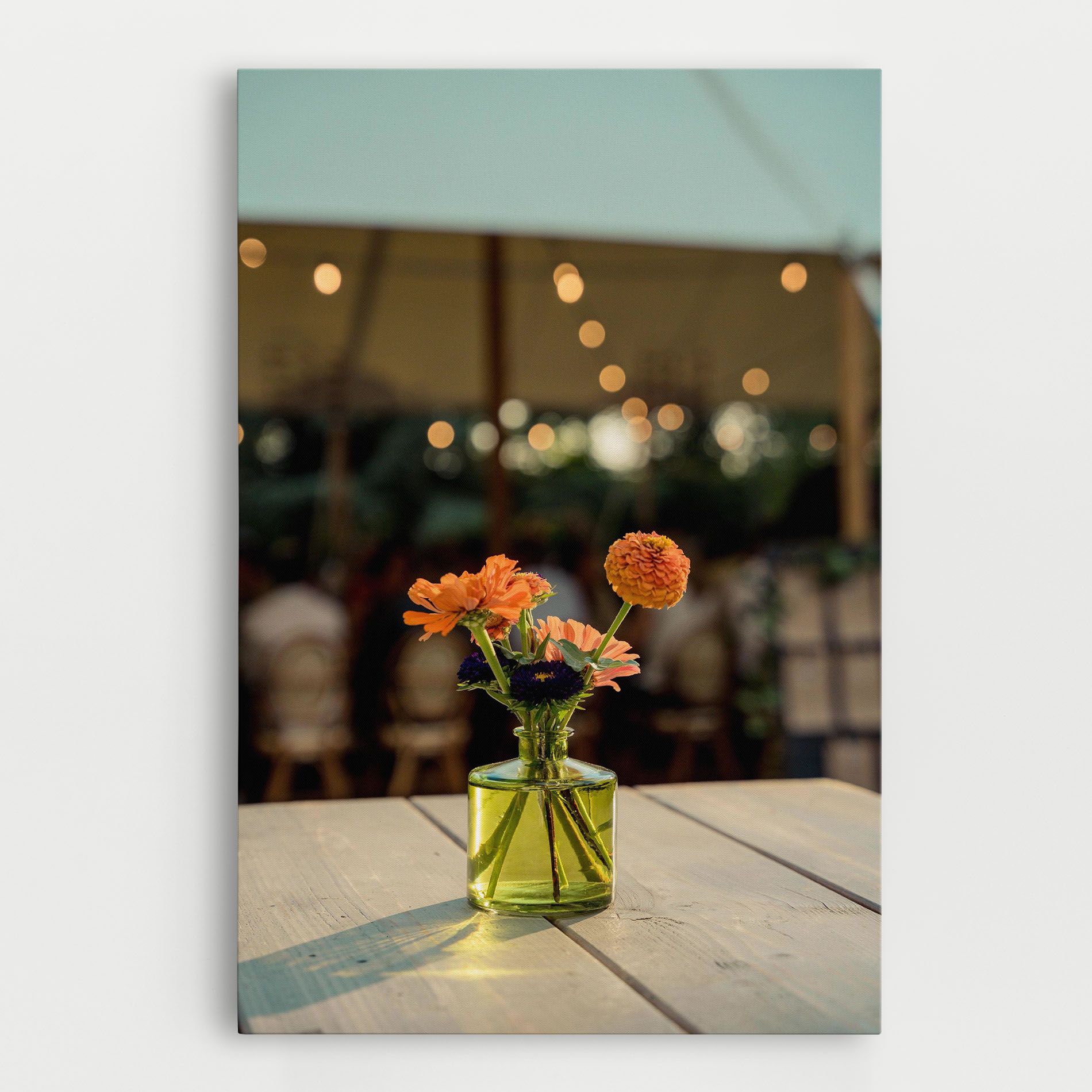 Orange Flowers Vase mockup 0