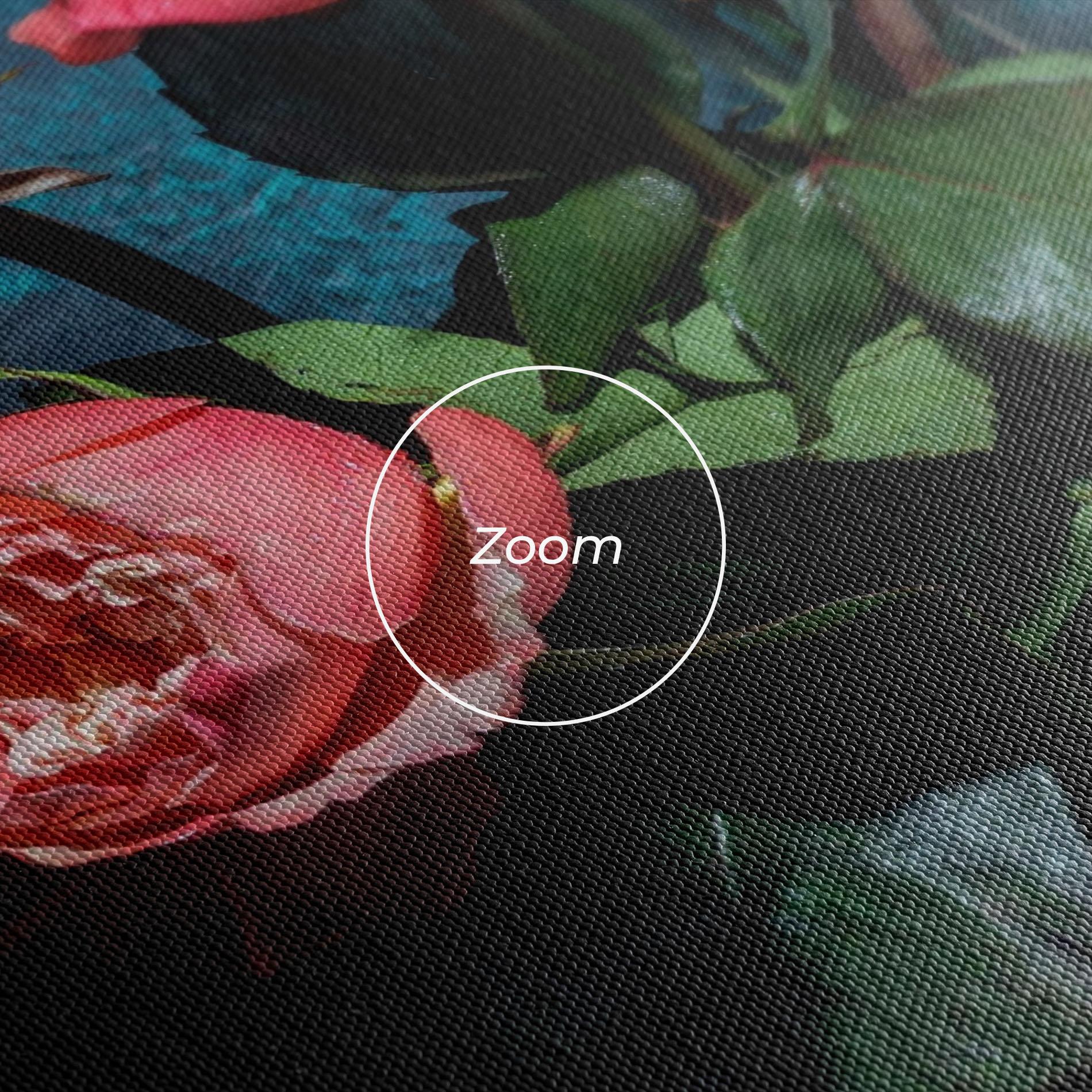 Leinwandbild Bouquet Roses Vase mockup 3