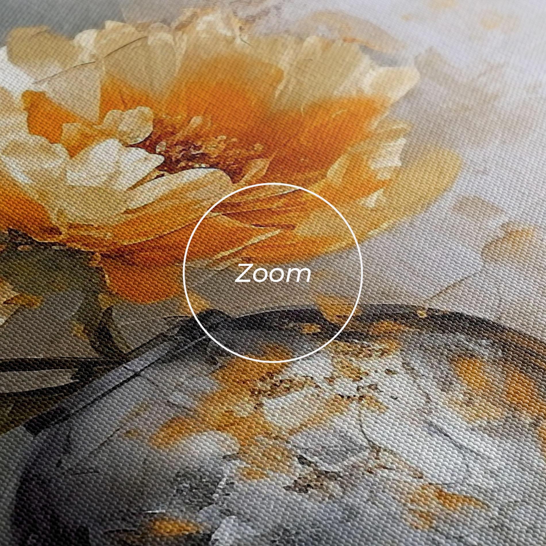 Leinwandbild Grey Painting Vase mockup 3