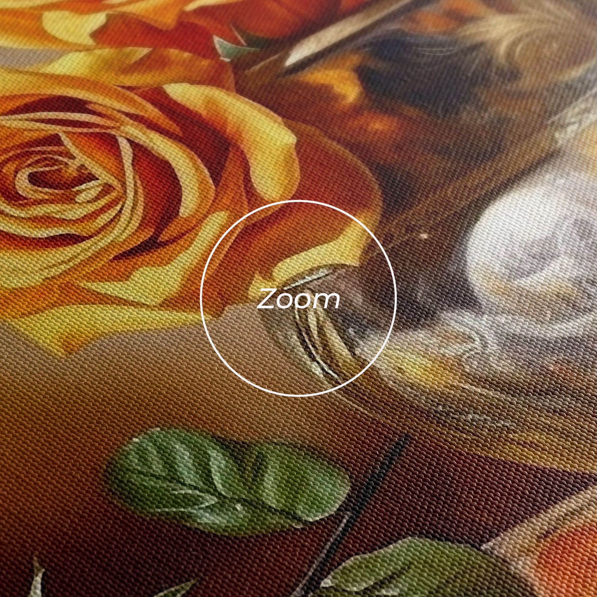 Orange Roses Vase mockup 3
