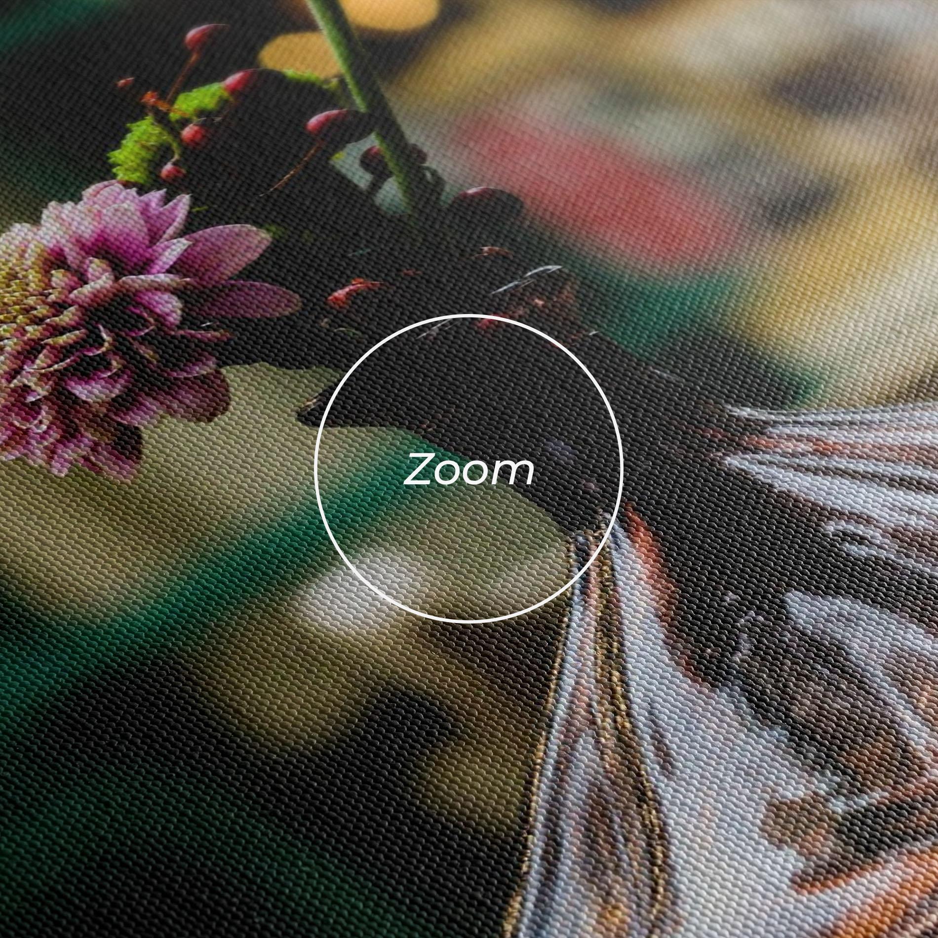 Leinwandbild Pink Vase Flower mockup 3