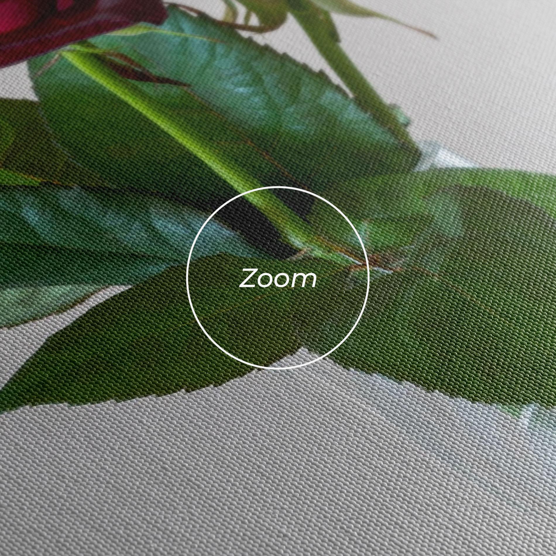 Leinwandbild Red Roses Vase mockup 3