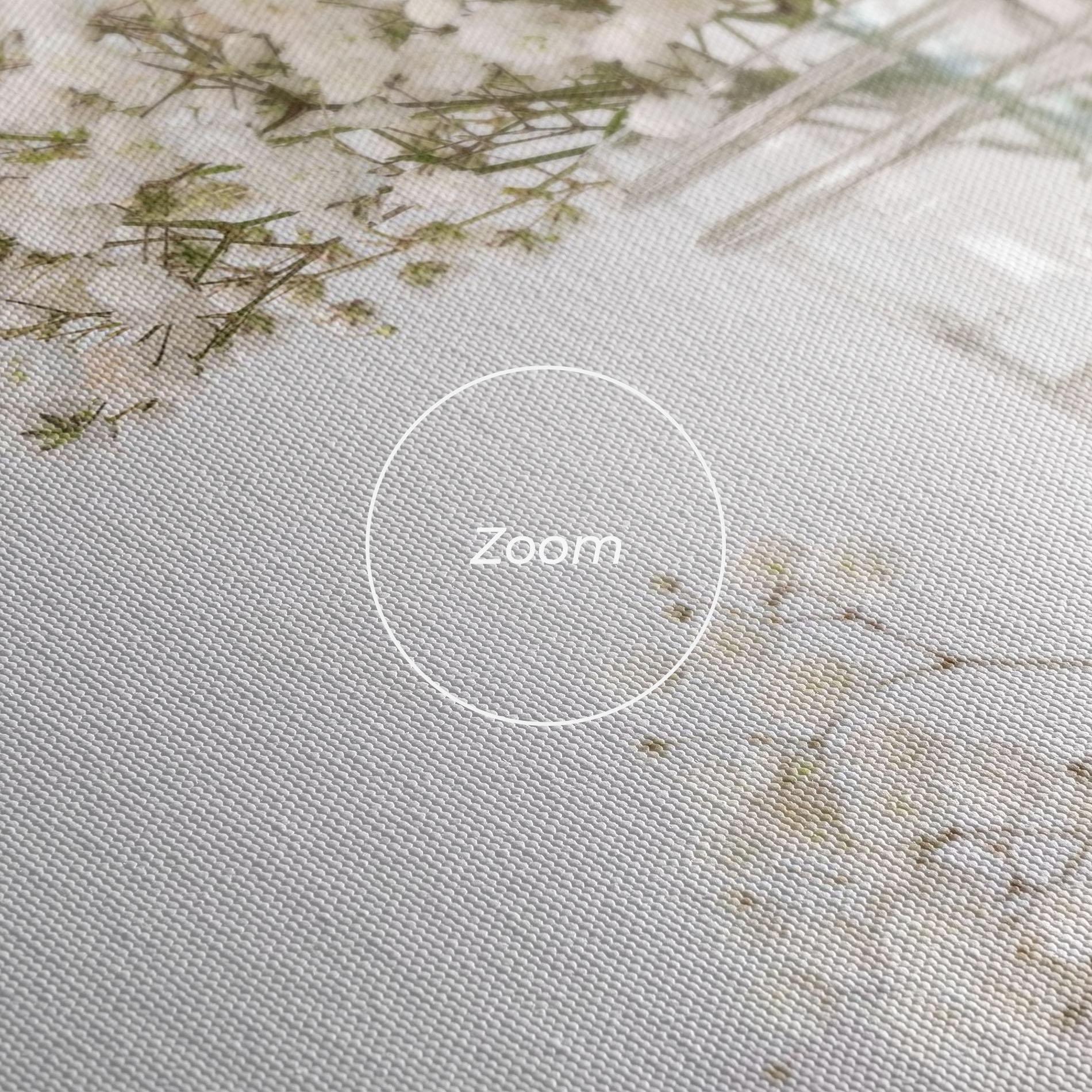 Leinwandbild White Tiny Flower Vase mockup 3