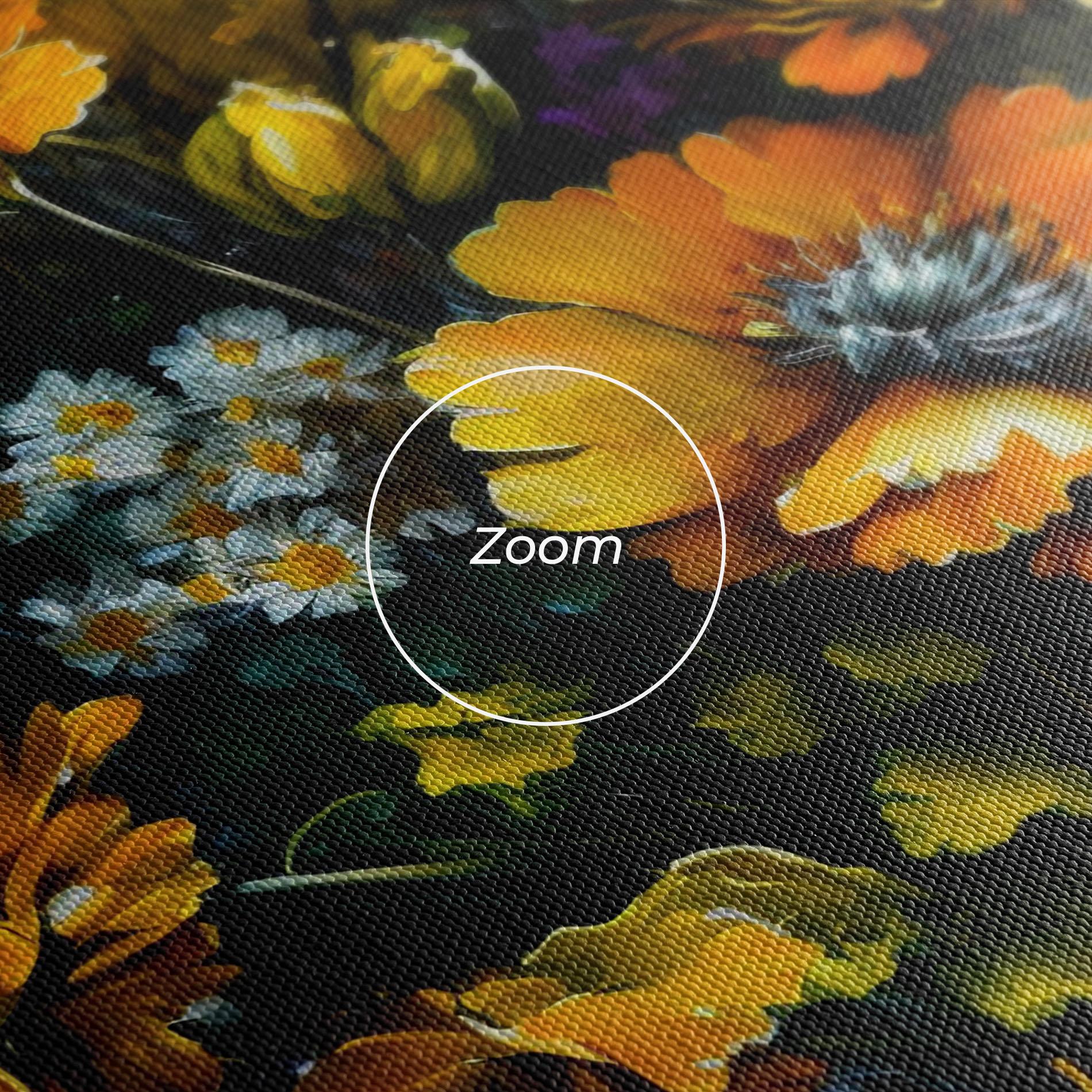 Leinwandbild Yellow Flower Art Vase mockup 3