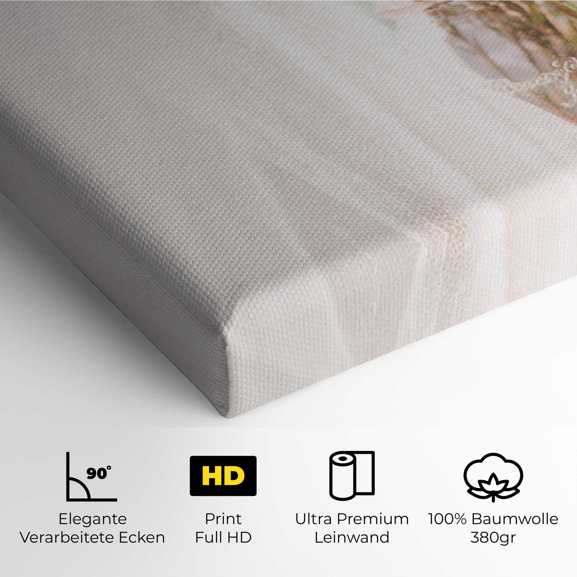 Leinwandbild Field Flowers Vase mockup 4