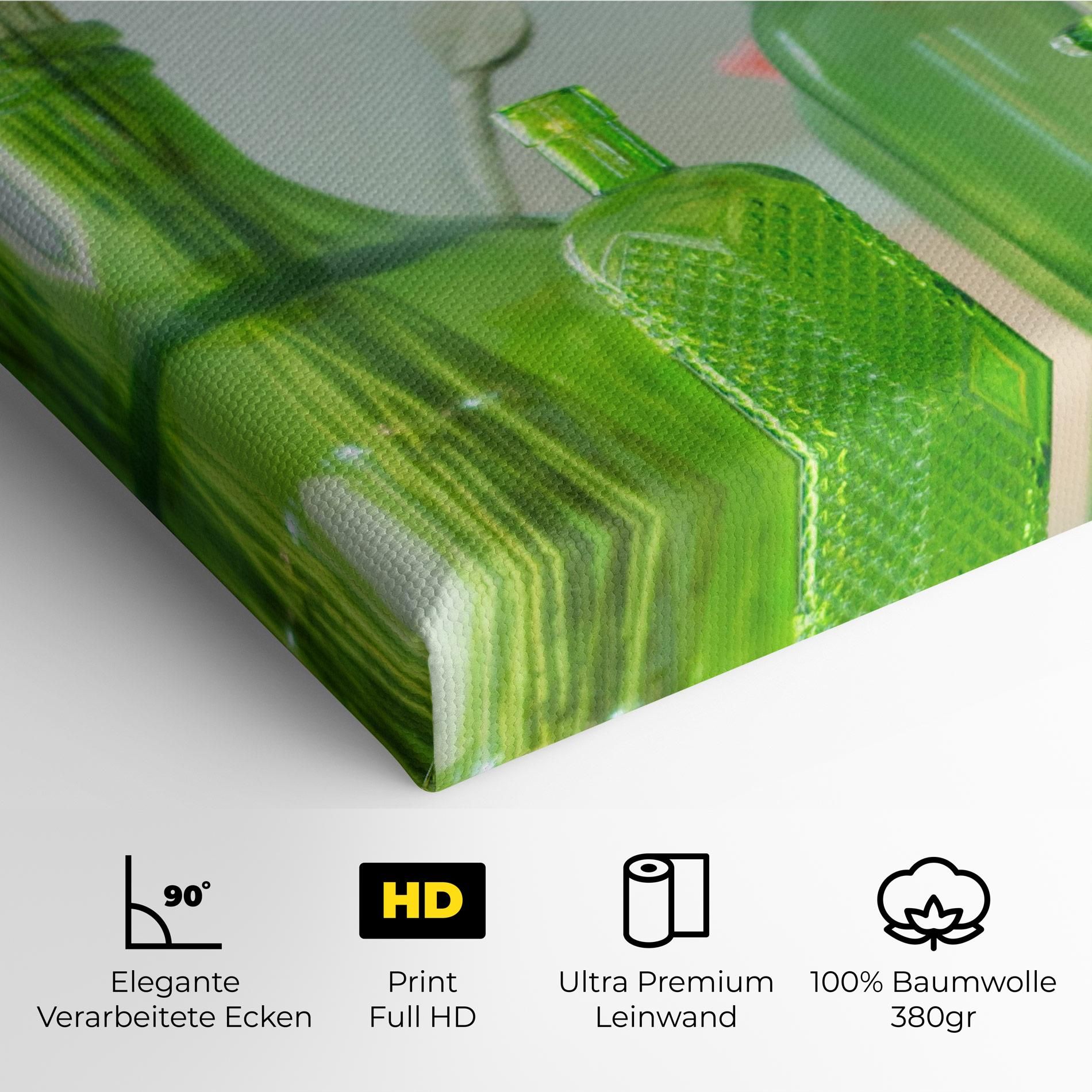 Green Vase Flowers mockup 4