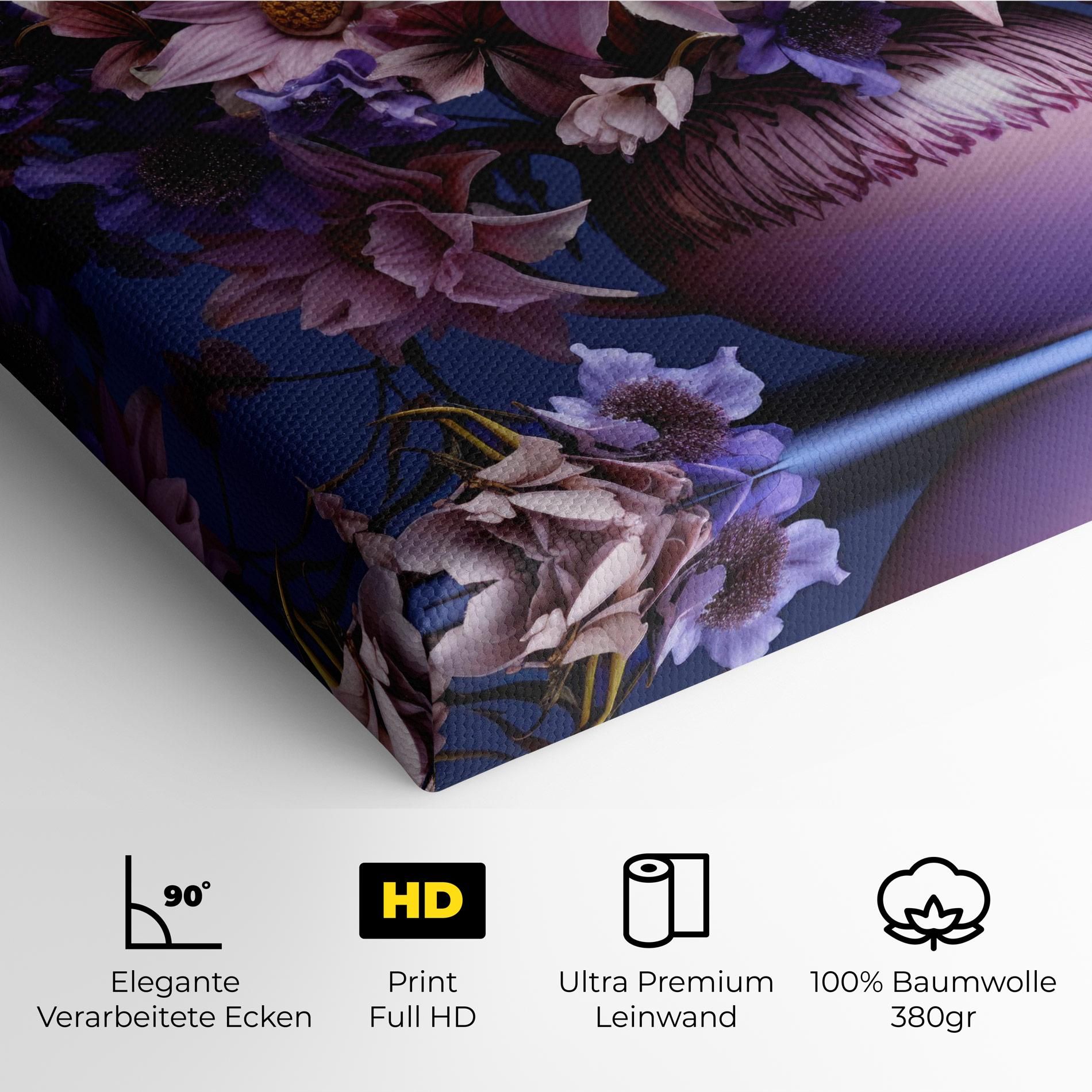 Purple Vase Flowers mockup 4