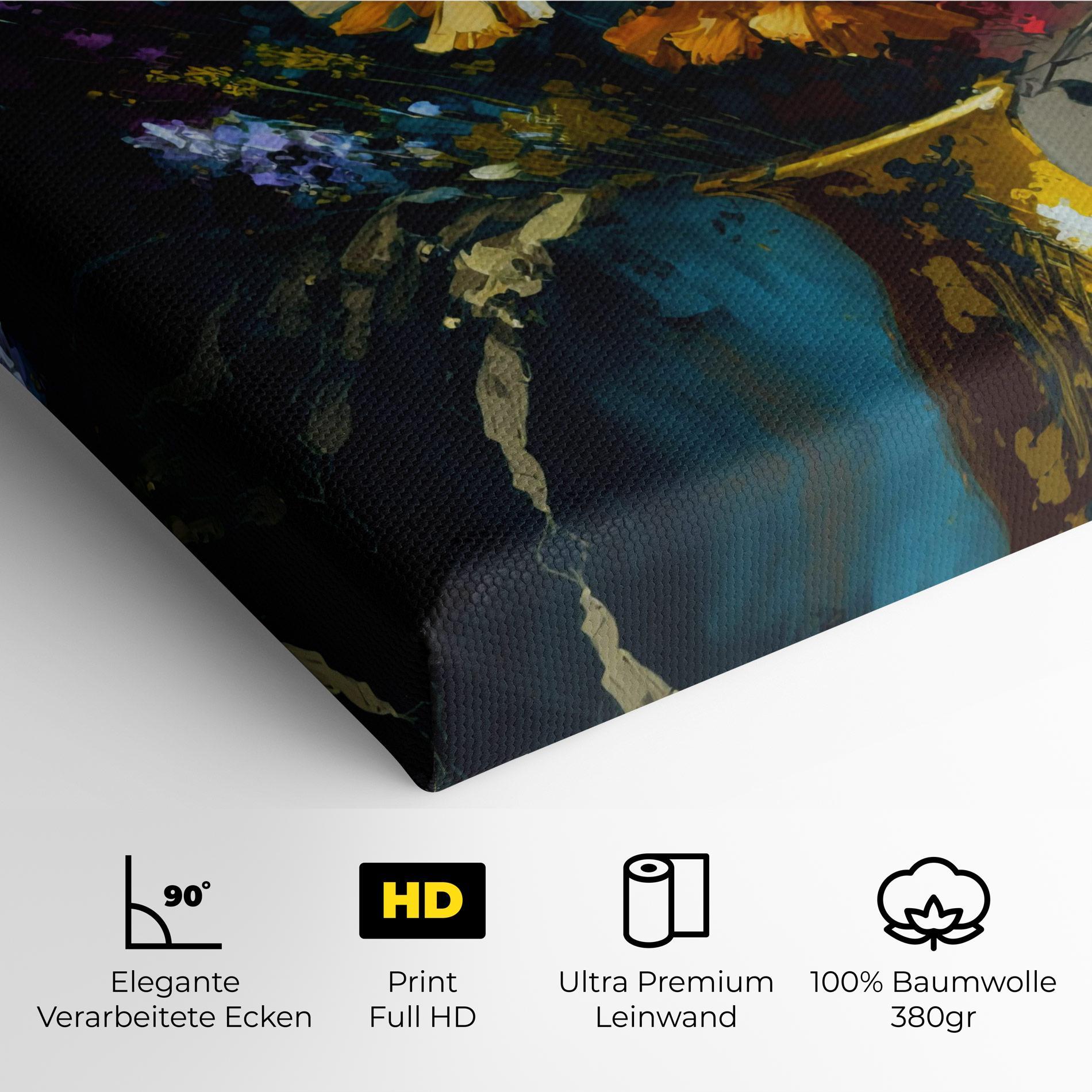 Leinwandbild Yellow Art Vase mockup 4