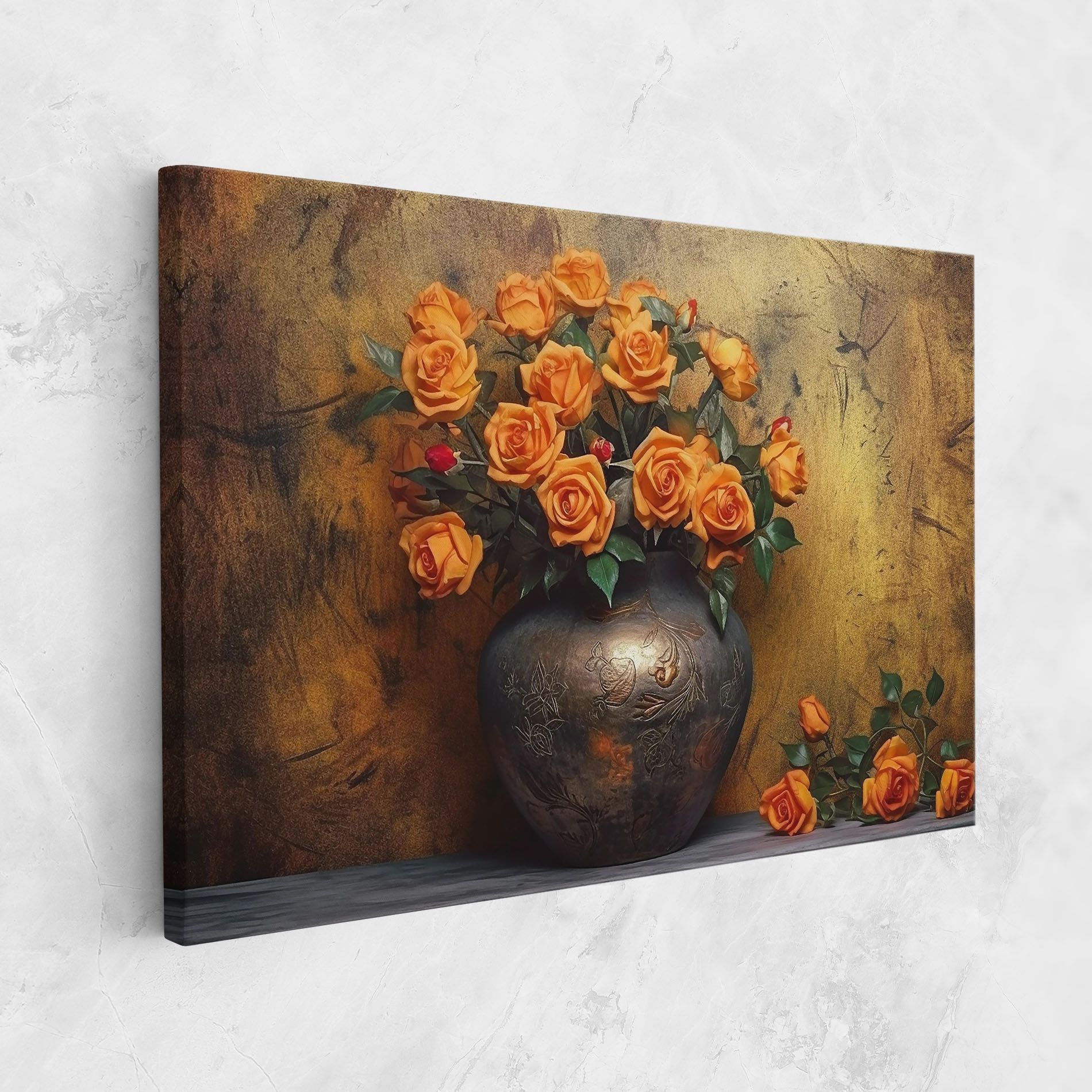 Orange Vintage Vase mockup 1