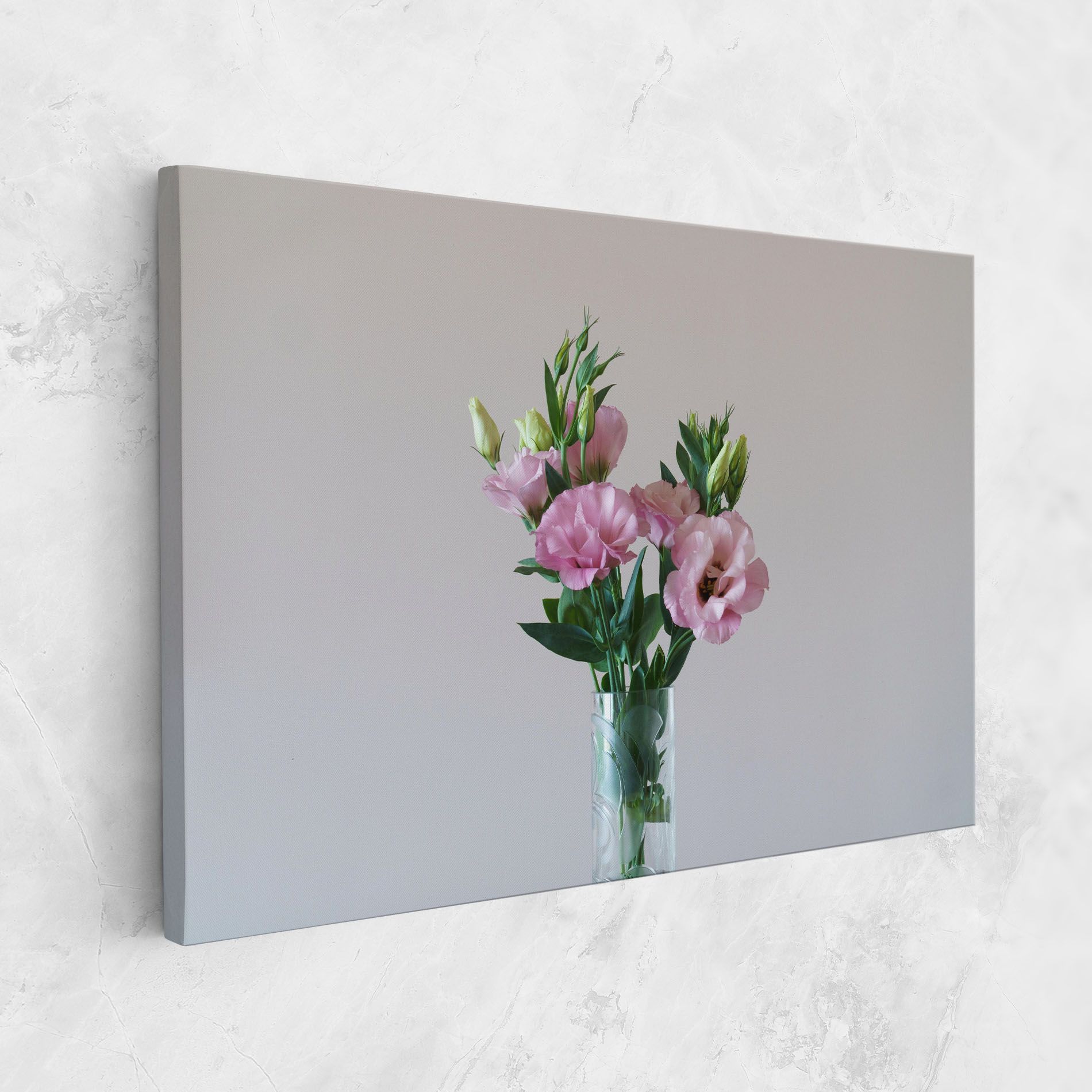 Pretty Pink Flower Vase mockup 1