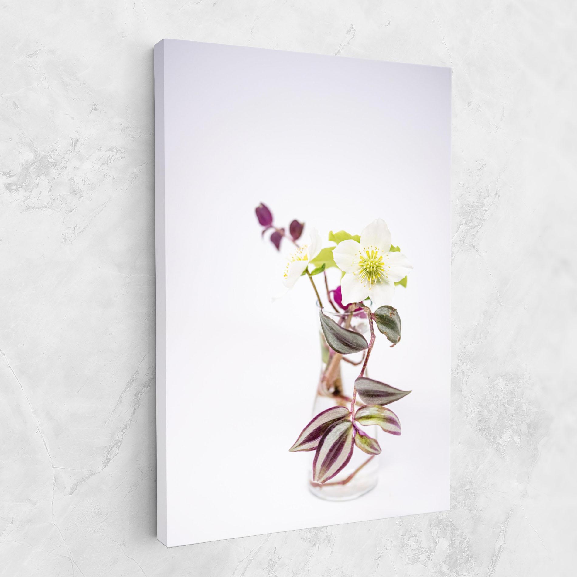 Leinwandbild Pretty Leaf Vase mockup 1