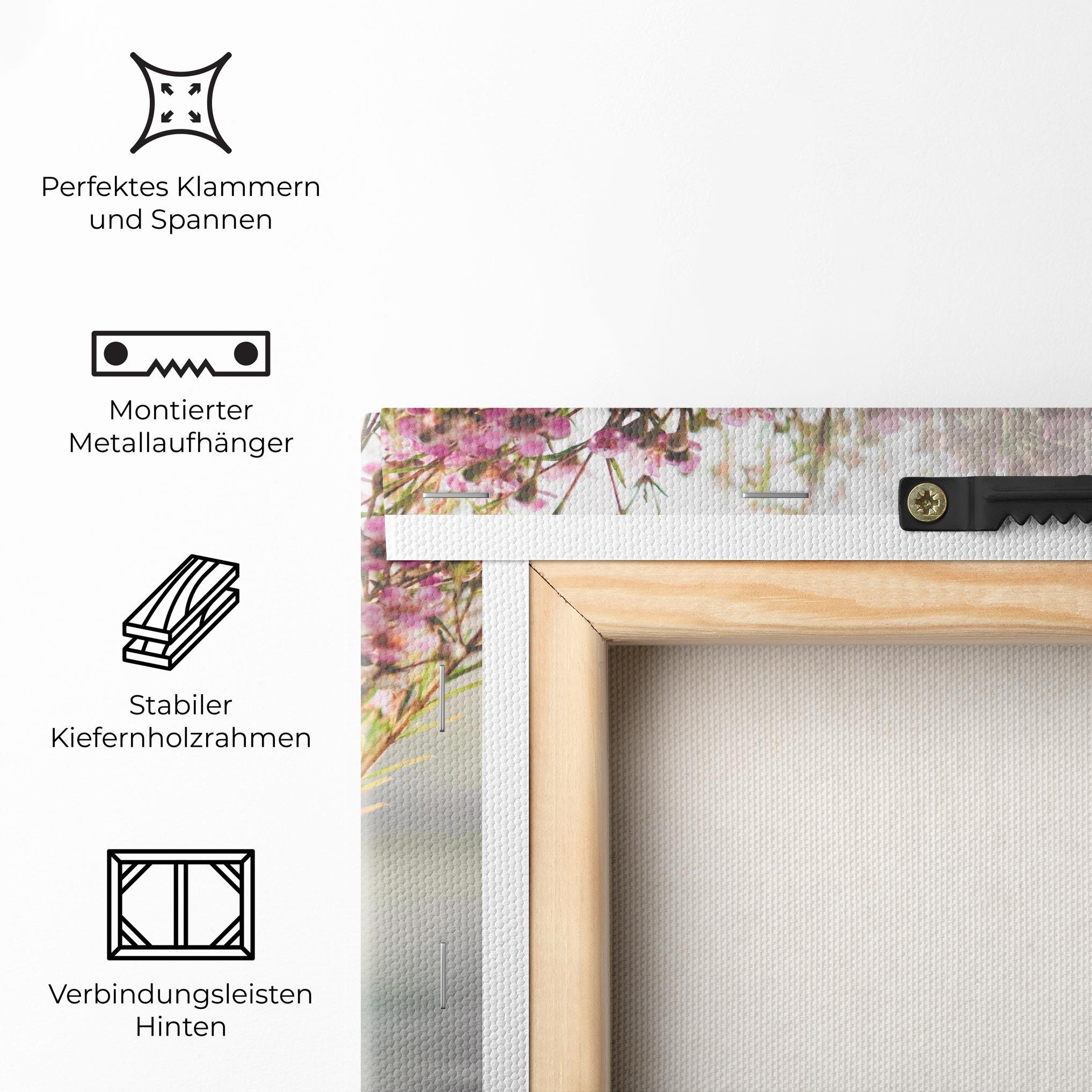 Leinwandbild Field Flowers Vase mockup 5