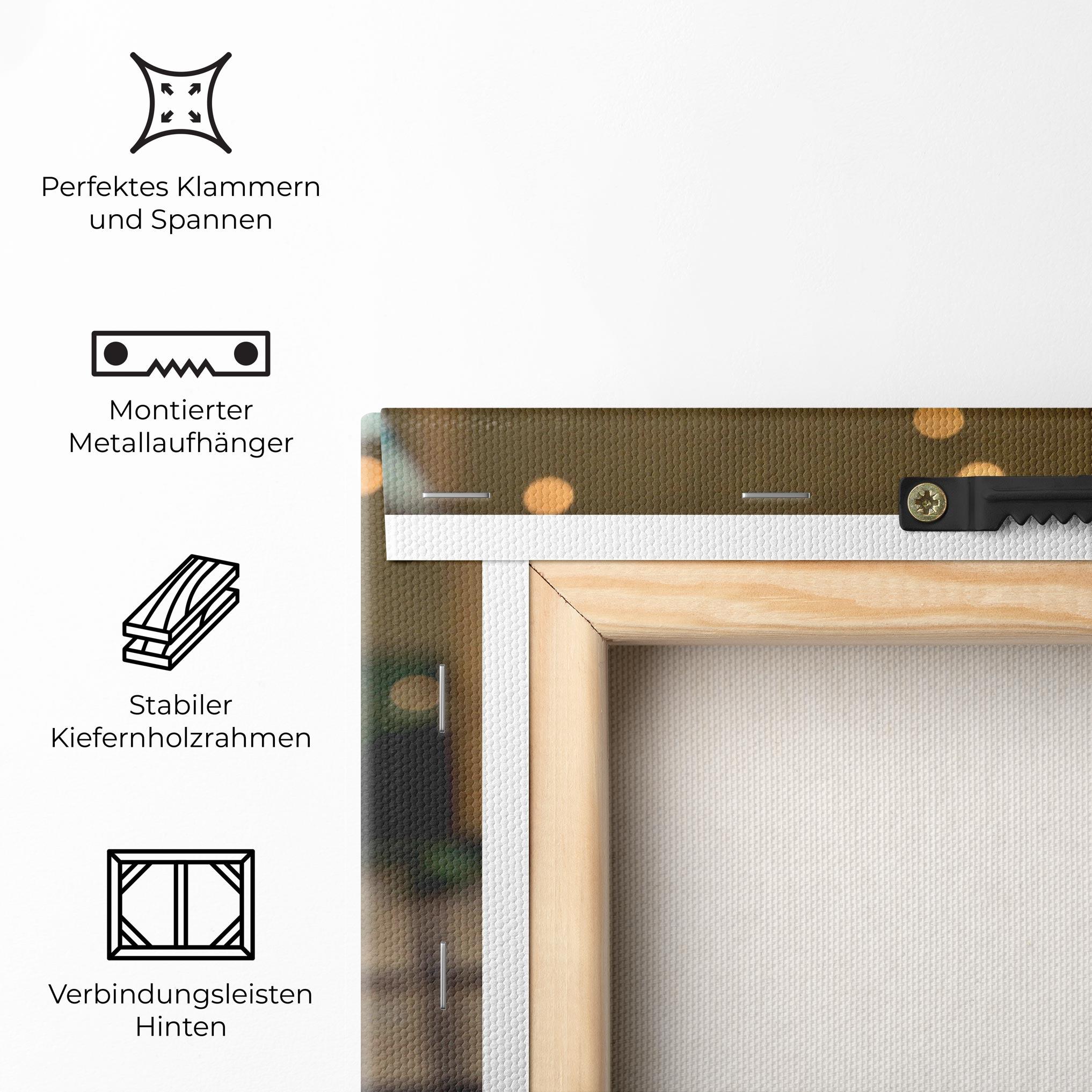 Leinwandbild Orange Flowers Vase mockup 5