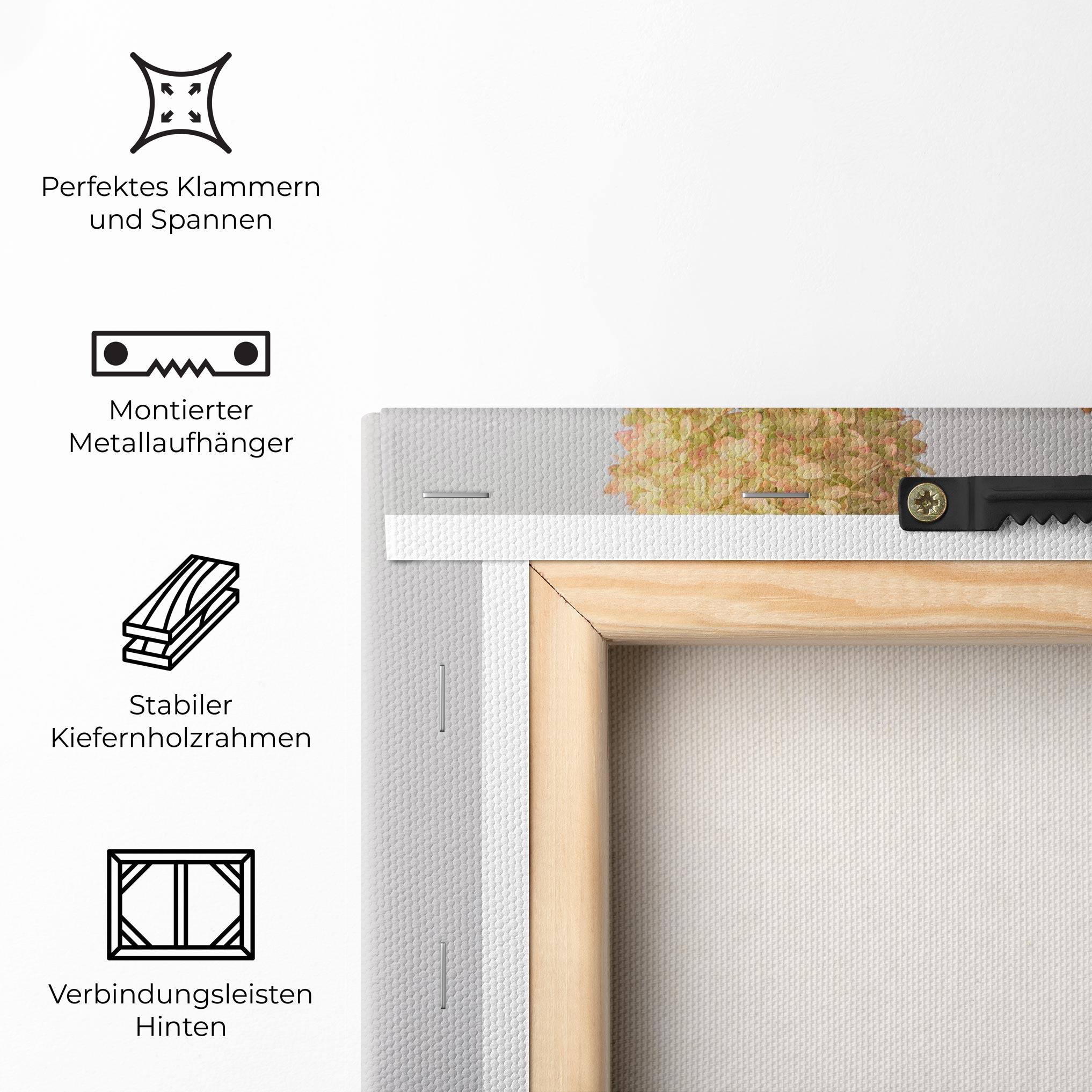 Leinwandbild Pretty Flower Vase mockup 5