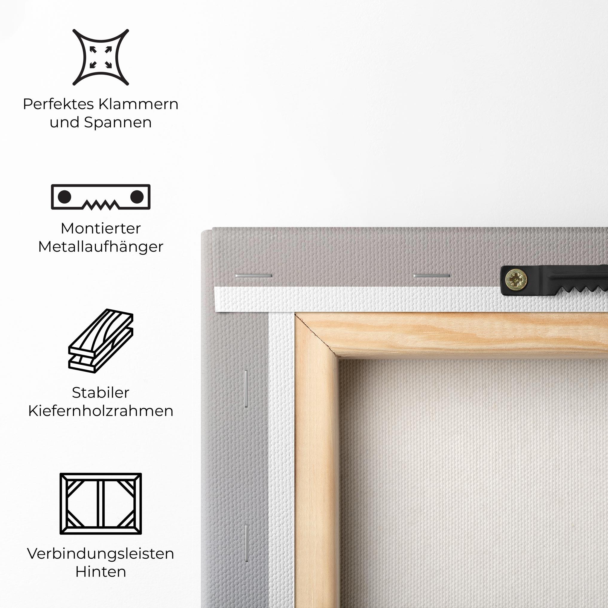 Leinwandbild Pretty Pink Flower Vase mockup 5