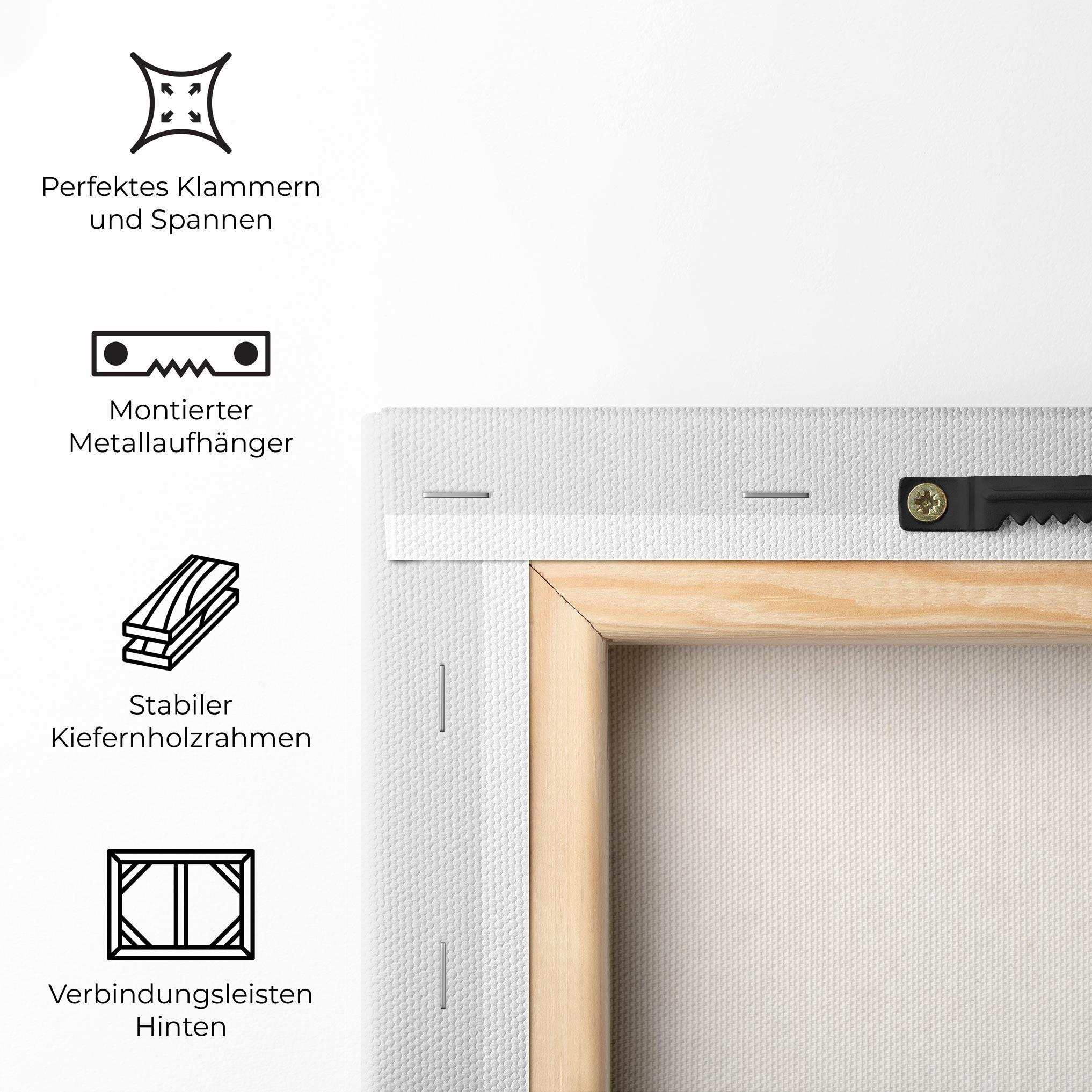 Leinwandbild White Table Vase mockup 5