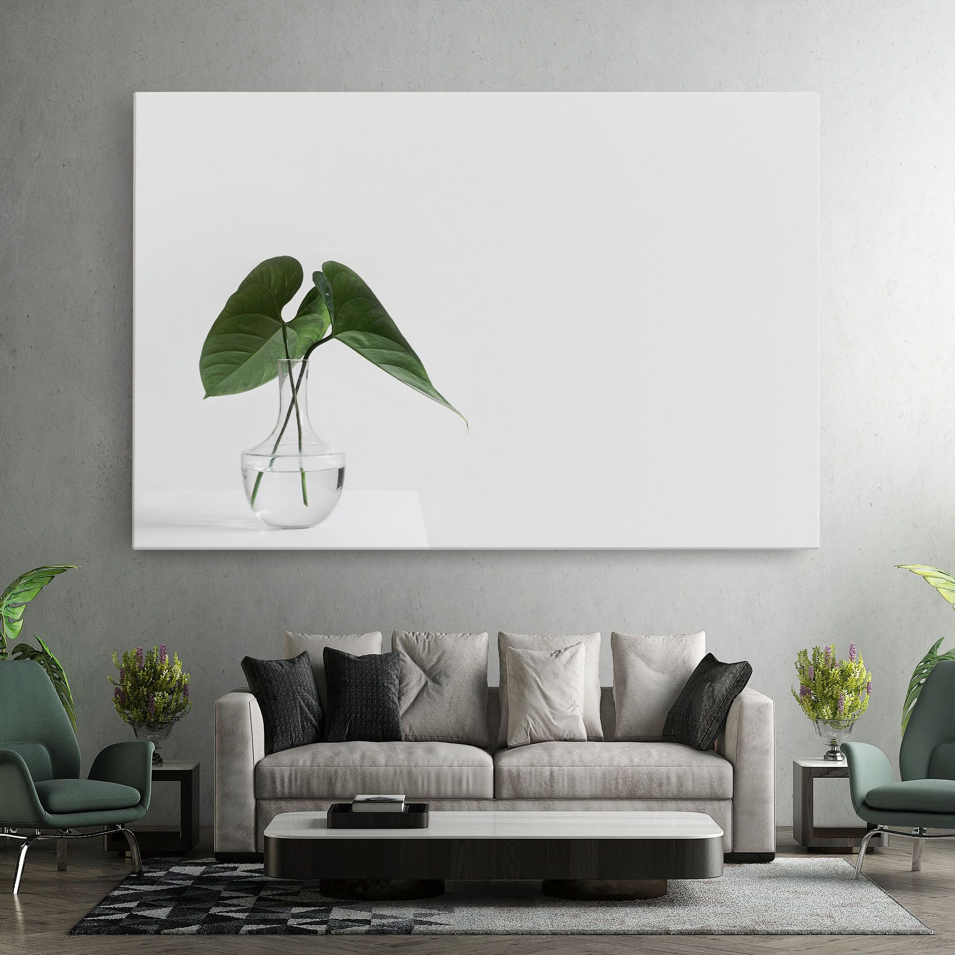 White Table Vase mockup 7