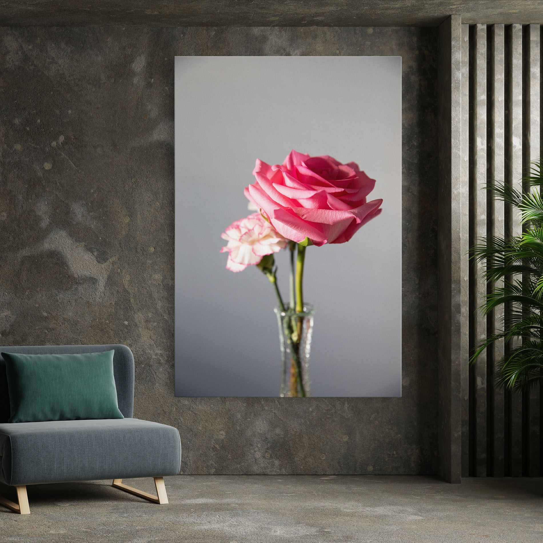 Big Pink Rose Vase mockup 7