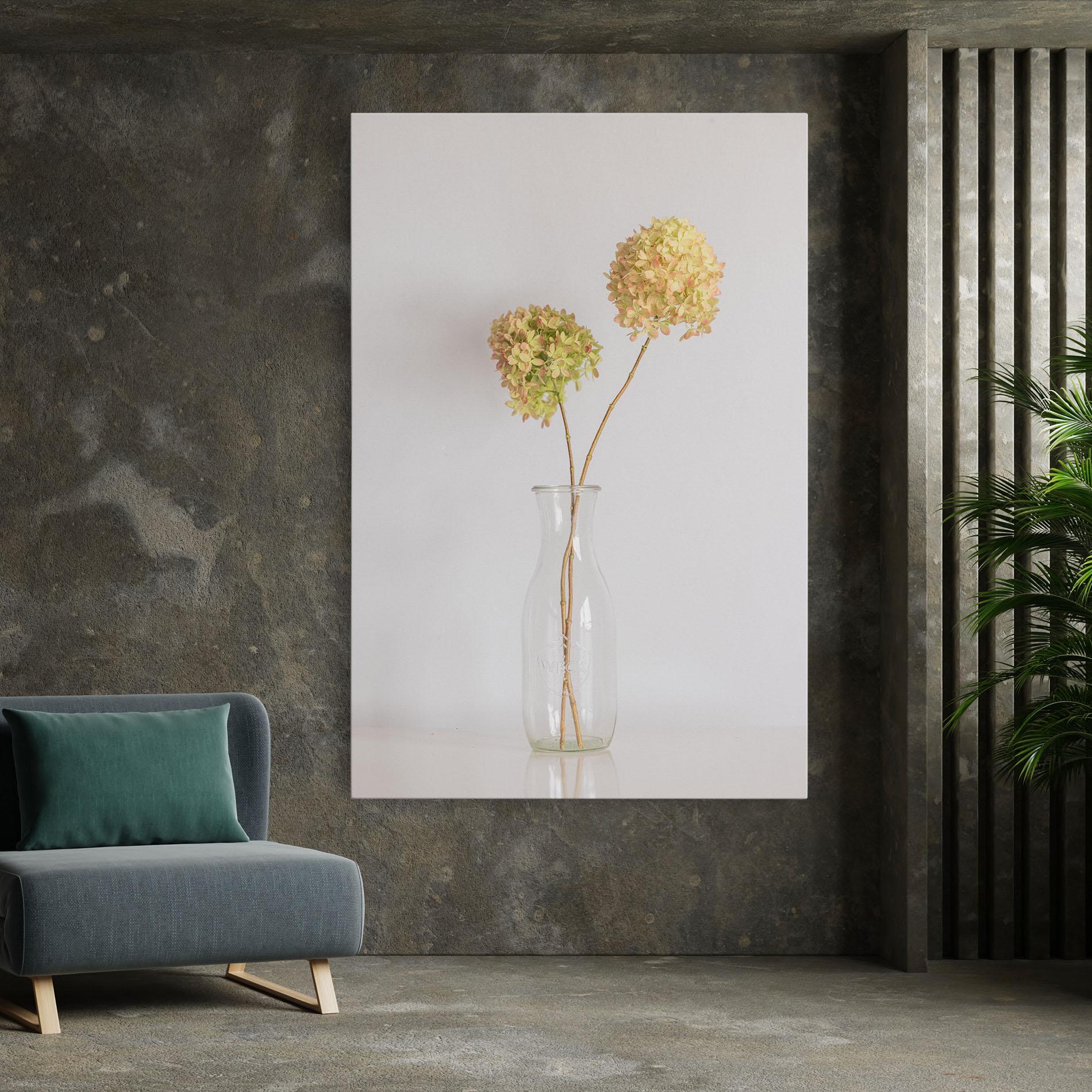Leinwandbild Pretty Flower Vase mockup 7