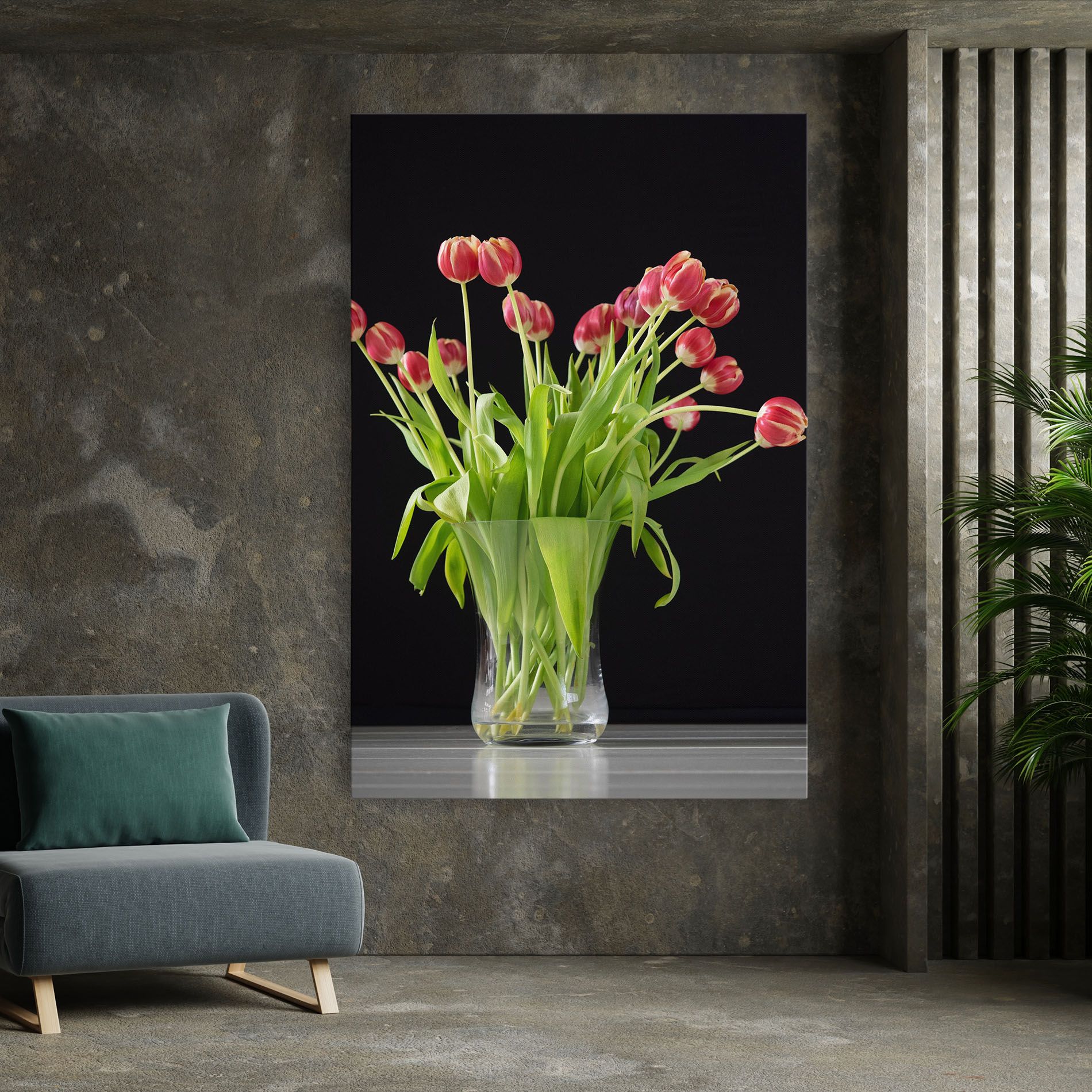 Tiny Tulips Vase mockup 7