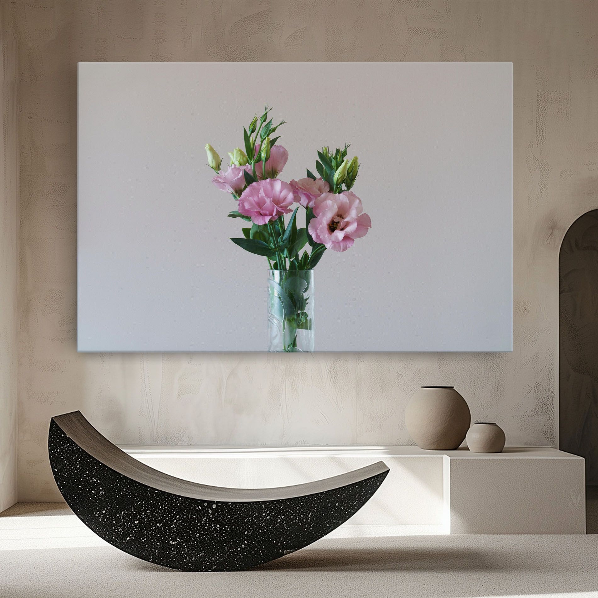 Pretty Pink Flower Vase mockup 8