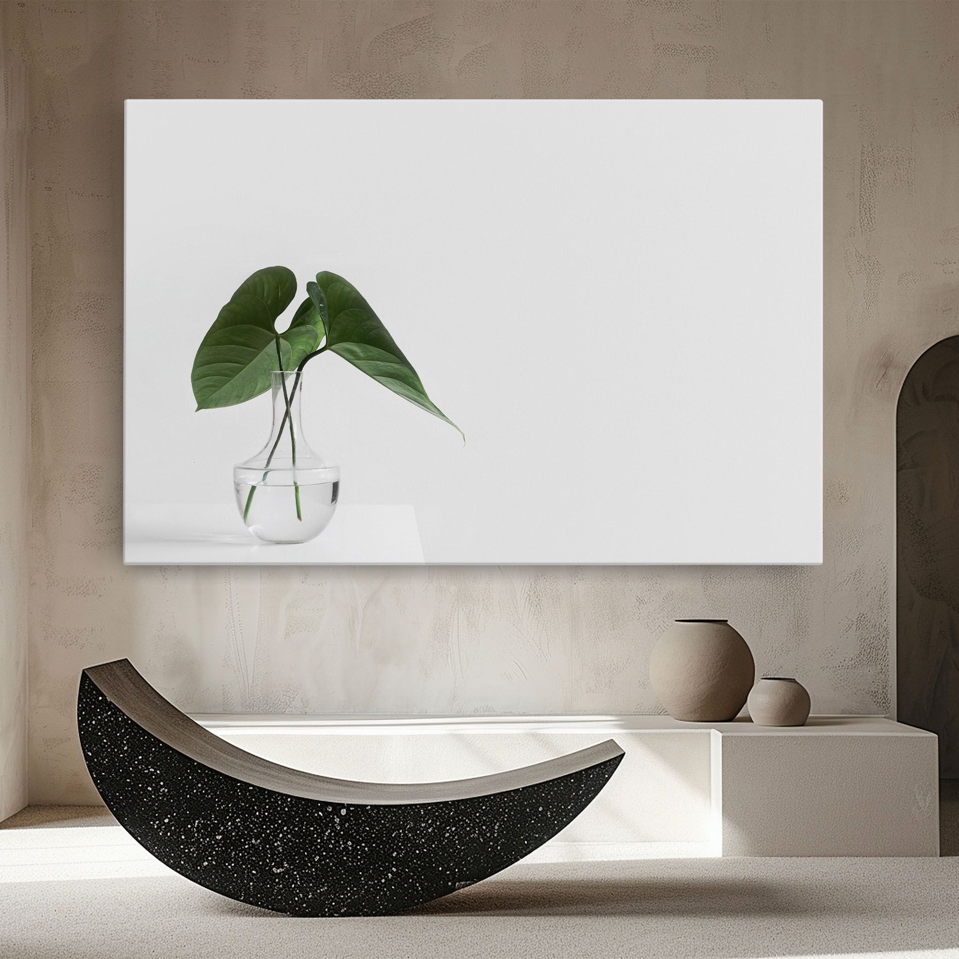 White Table Vase mockup 8