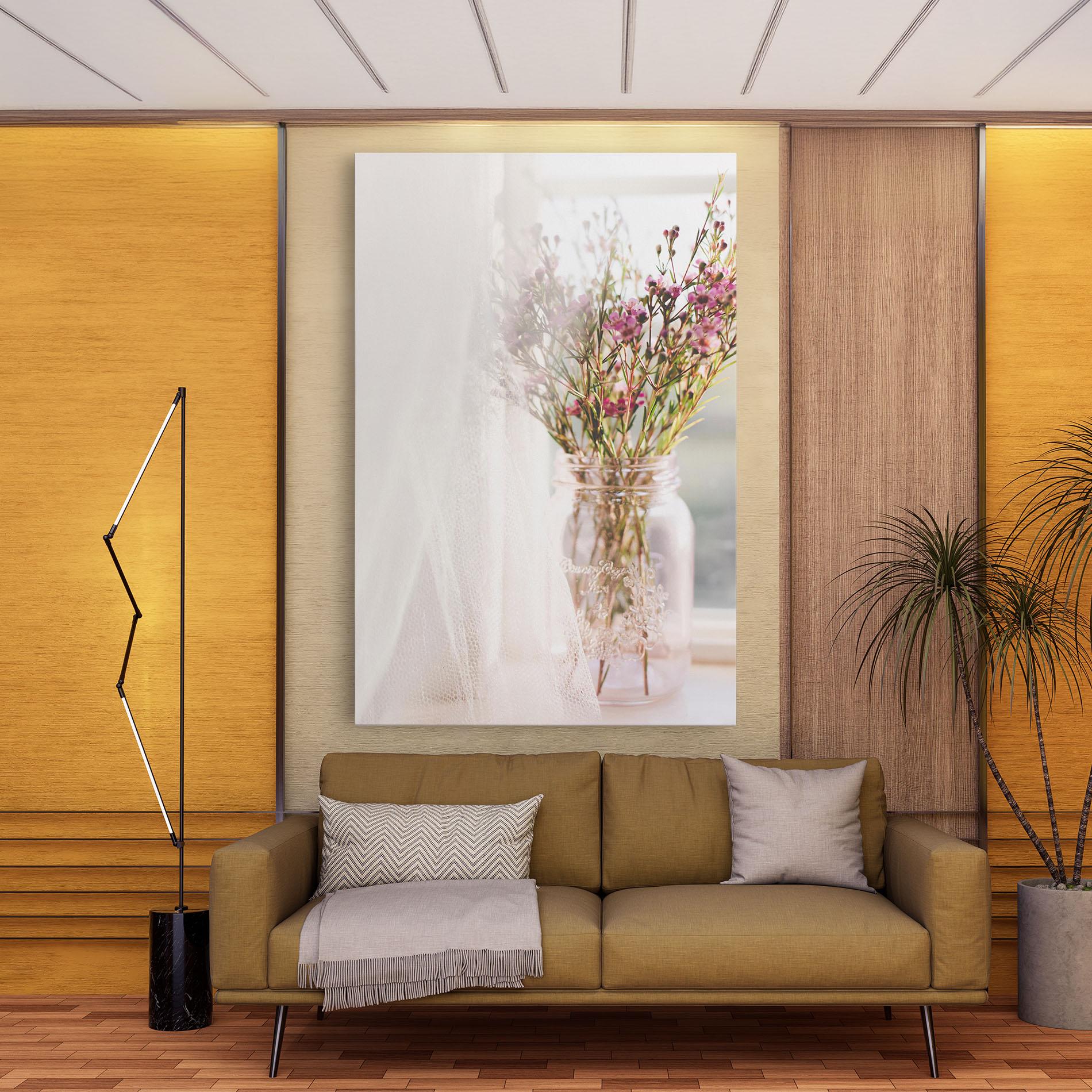 Leinwandbild Field Flowers Vase mockup 9