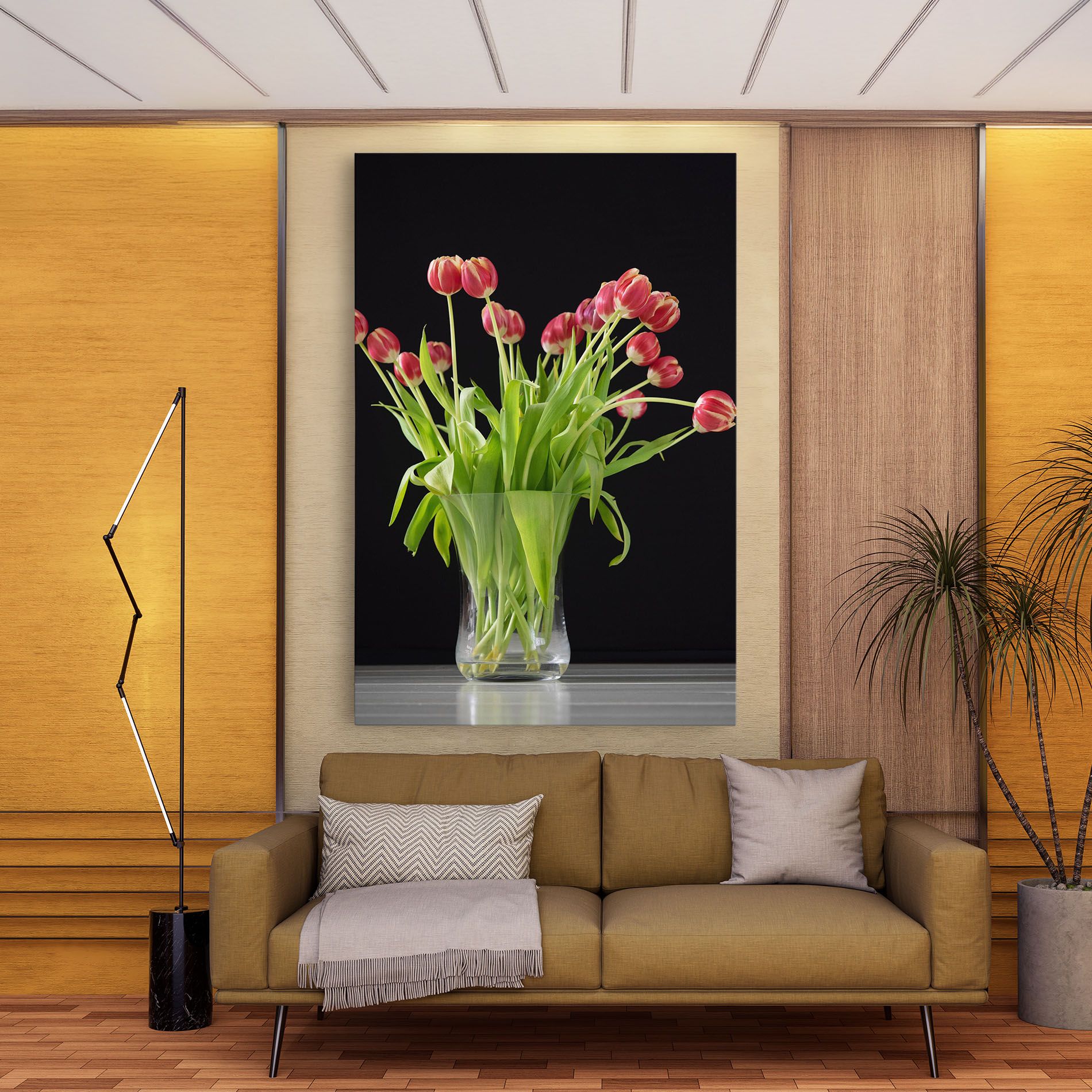 Tiny Tulips Vase mockup 9