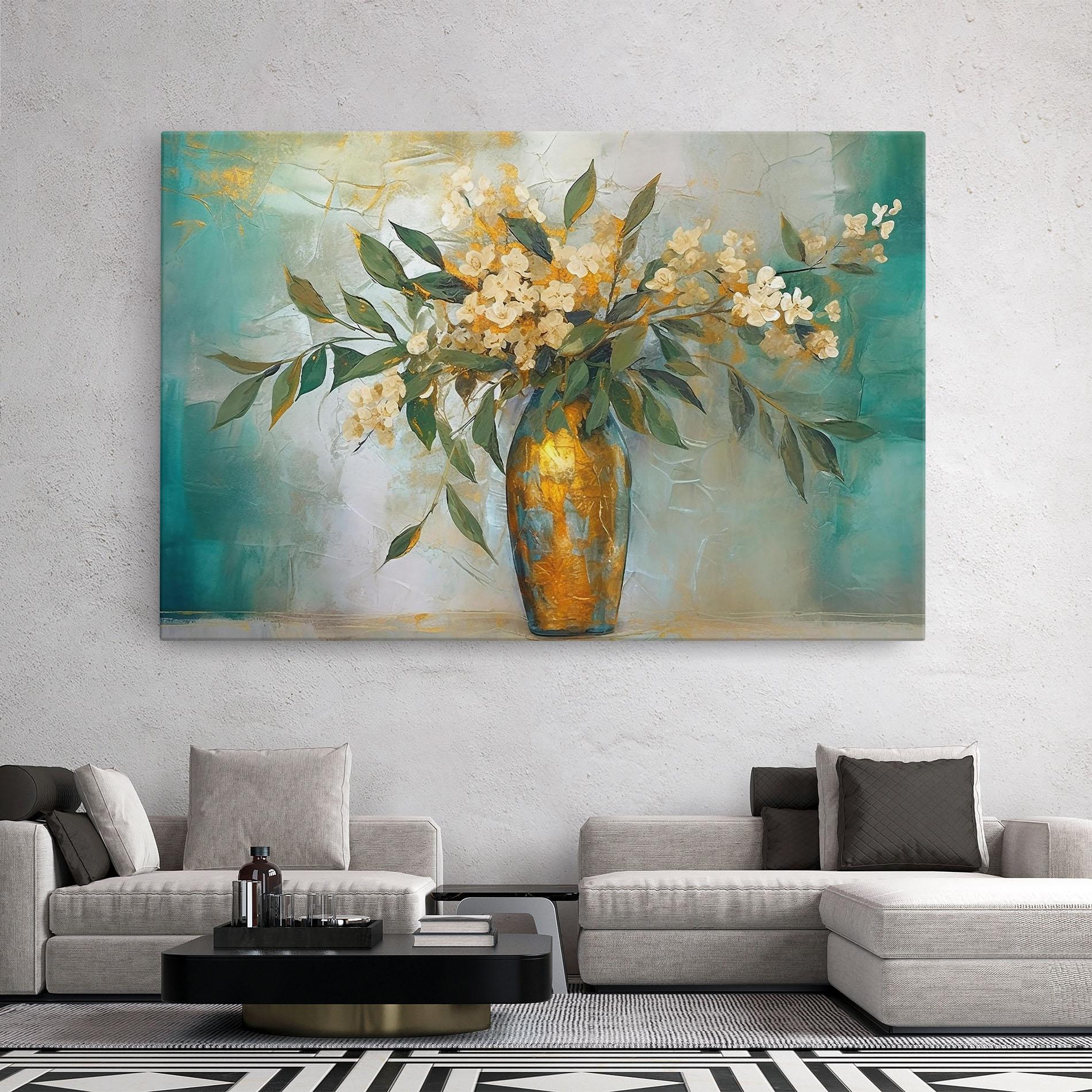 Leinwandbild Abstract Vase Art mockup 2