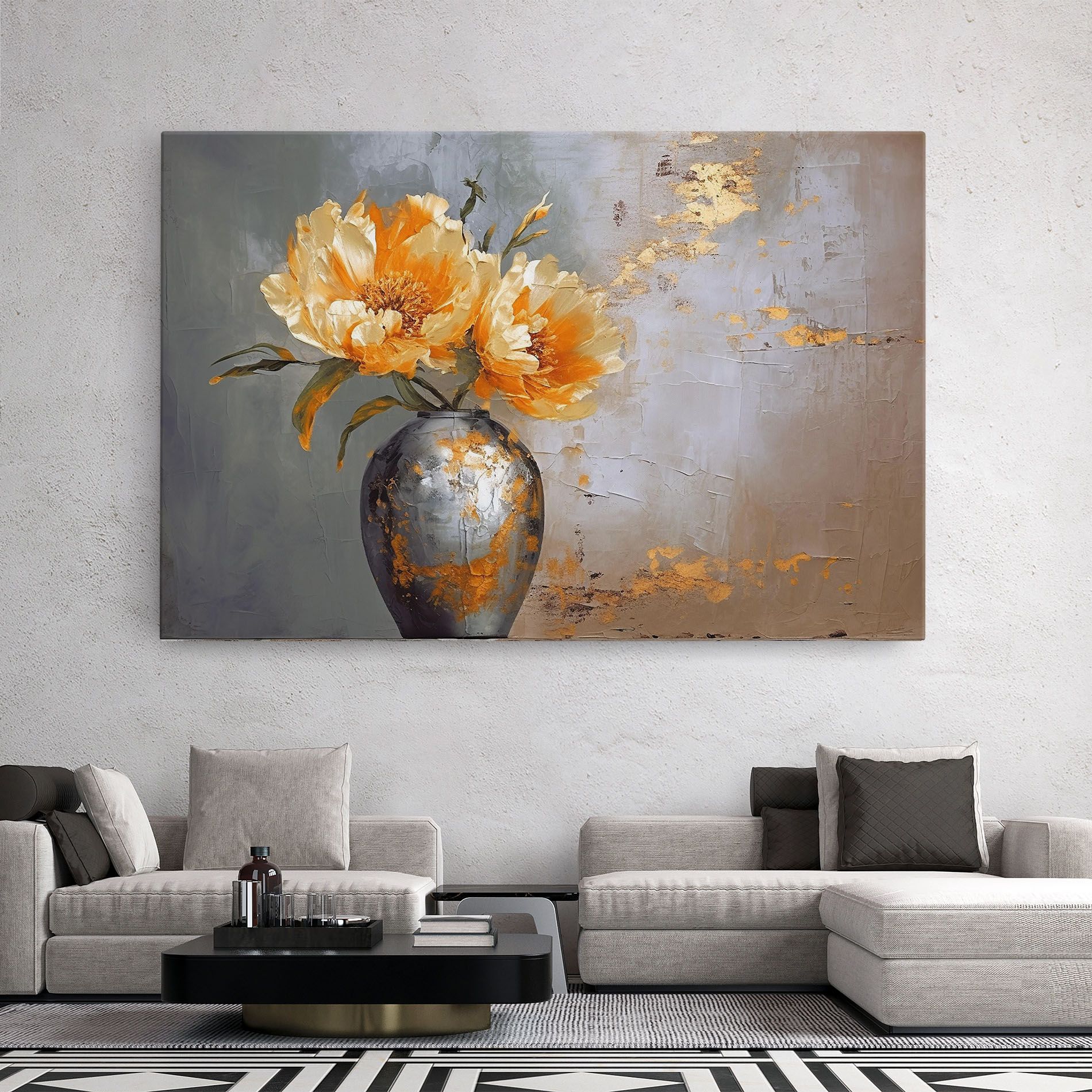 Grey Painting Vase mockup 2