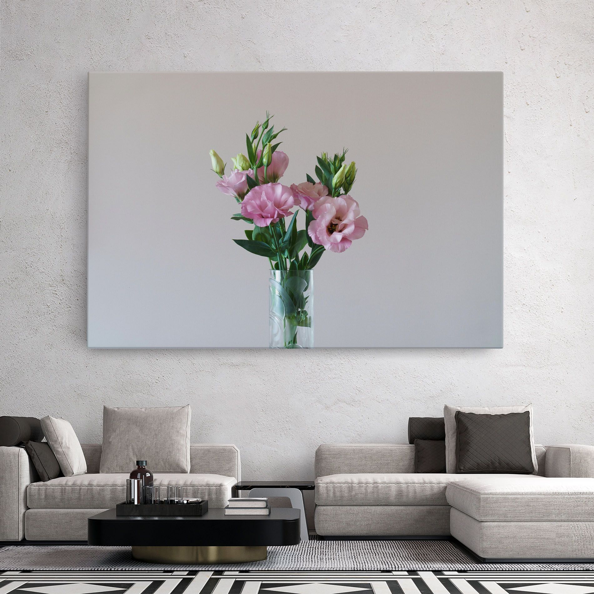 Pretty Pink Flower Vase mockup 2